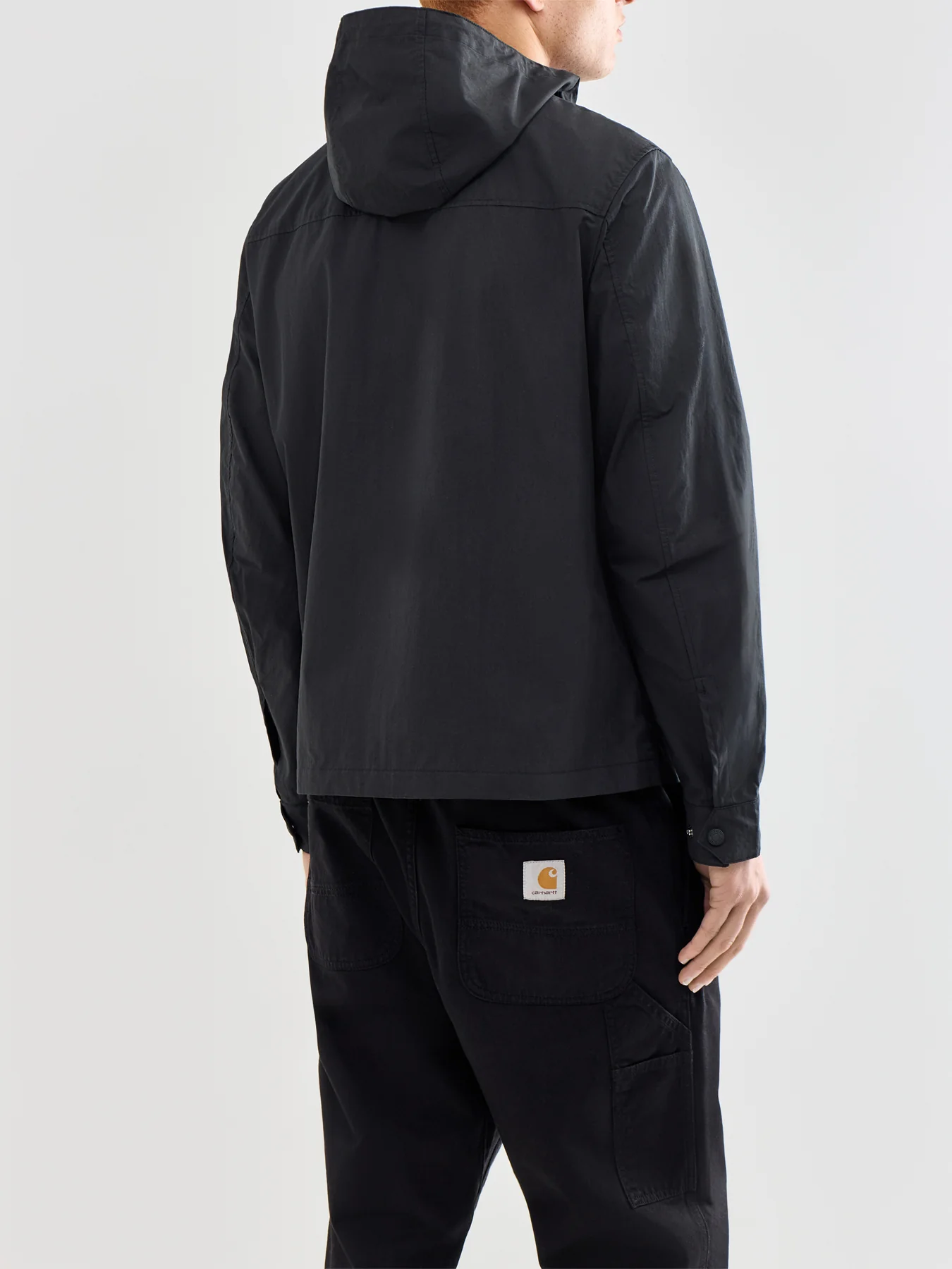 Container Hooded Overshirt Black - Image 5