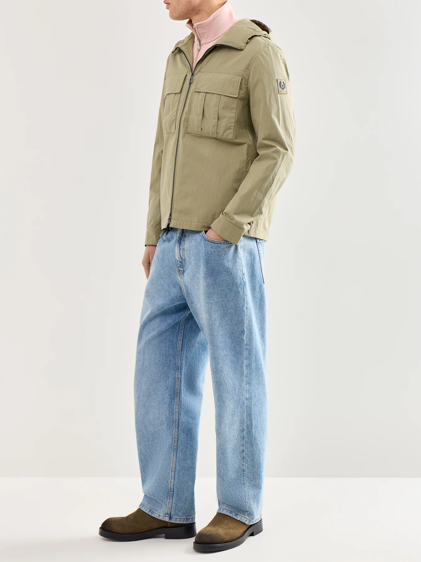 Container Hooded Overshirt Olive - Image 2