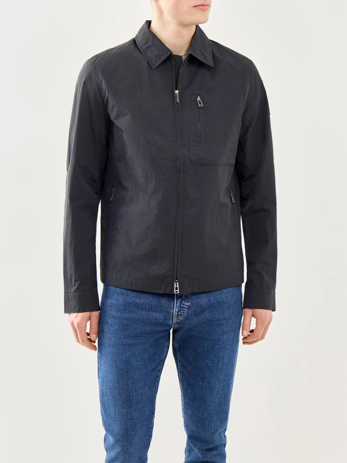Grid Overshirt Black - Image 4