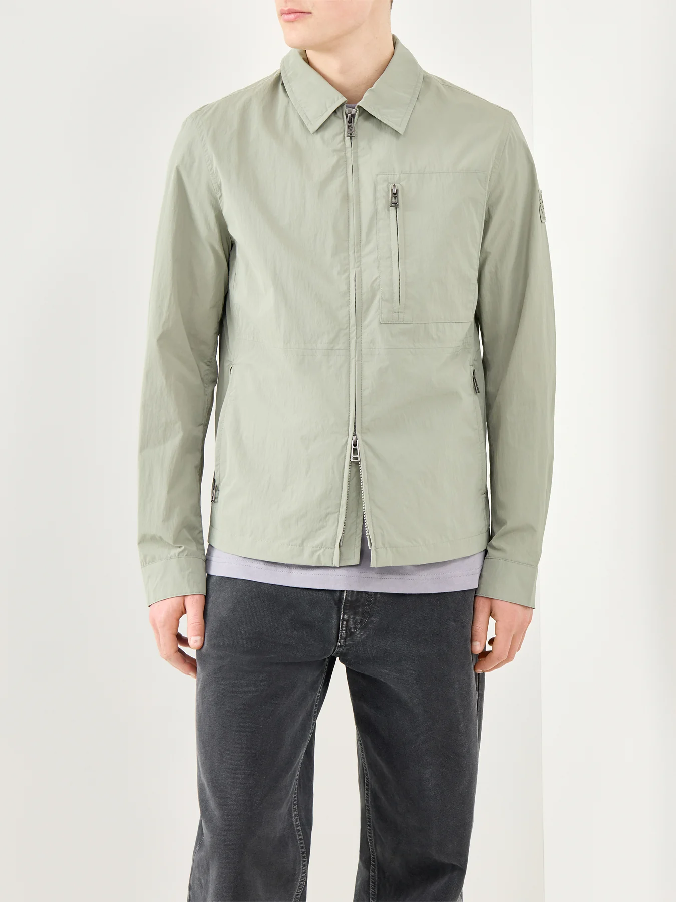 Grid Overshirt Green - Image 4
