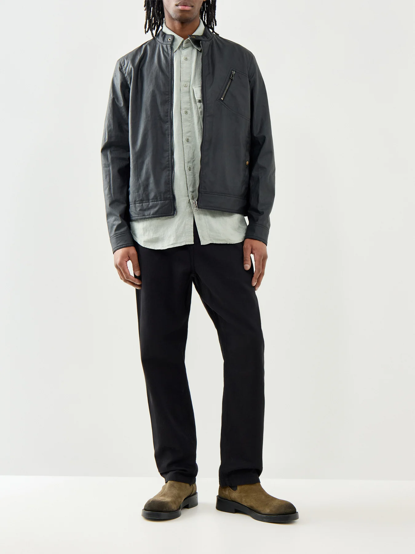 Belstaff Scale Linen Shirt Lichen - Image 2