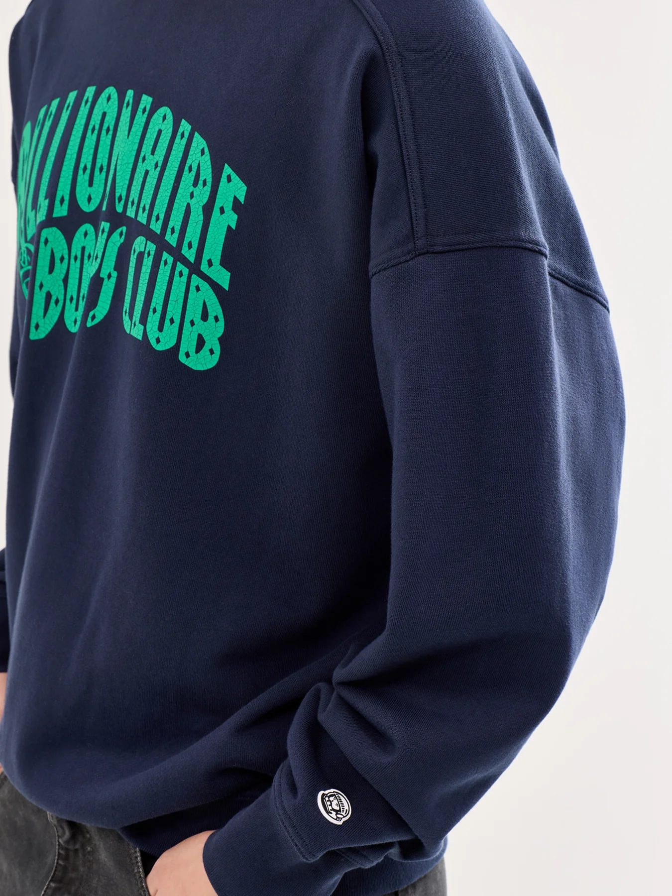 Arch Logo Oversized Crewneck Navy - Image 3