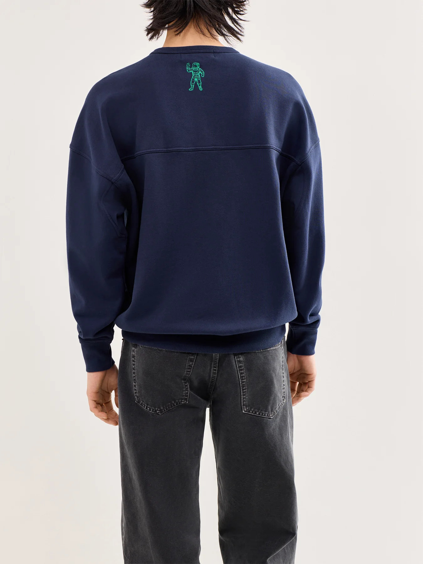 Arch Logo Oversized Crewneck Navy - Image 4
