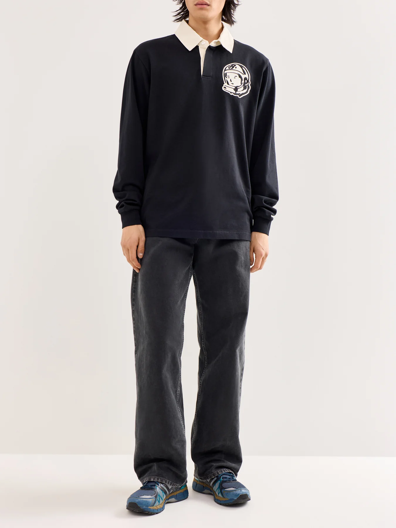 Astro Patch Rugby Shirt Black - Image 2