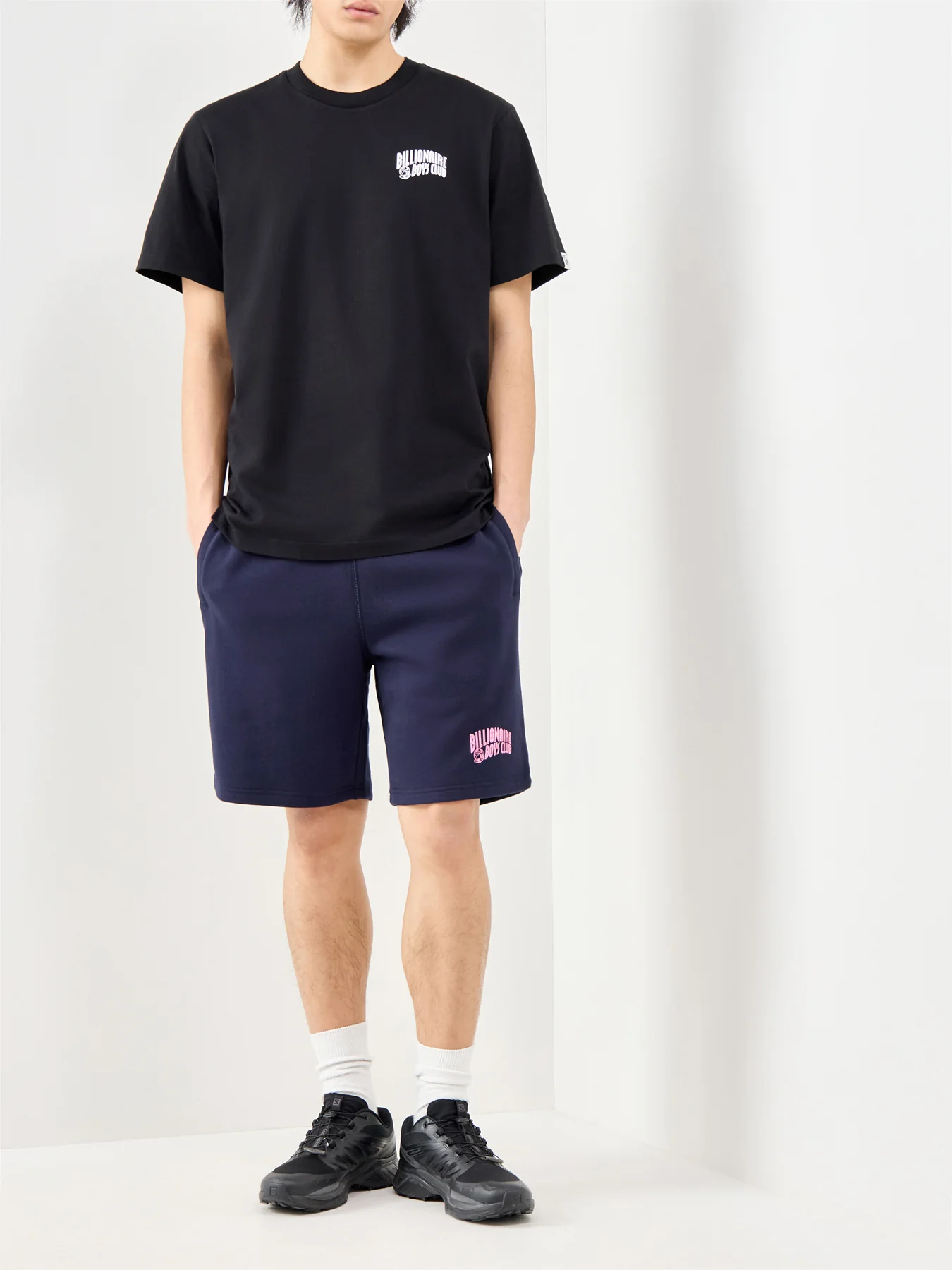 Small Arch Logo Shorts Navy - Image 2