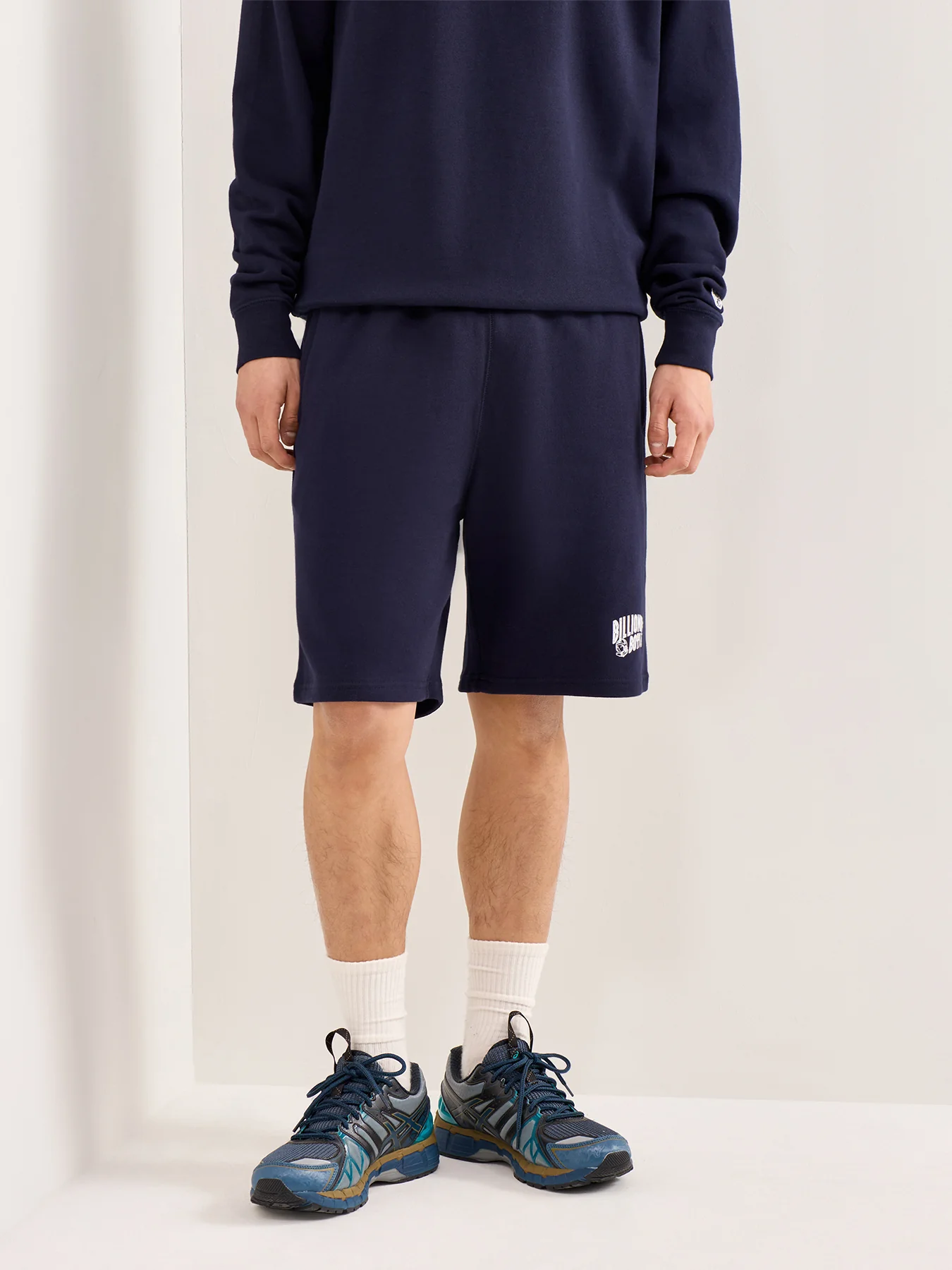 Small Arch Logo Shorts Navy - Image 4
