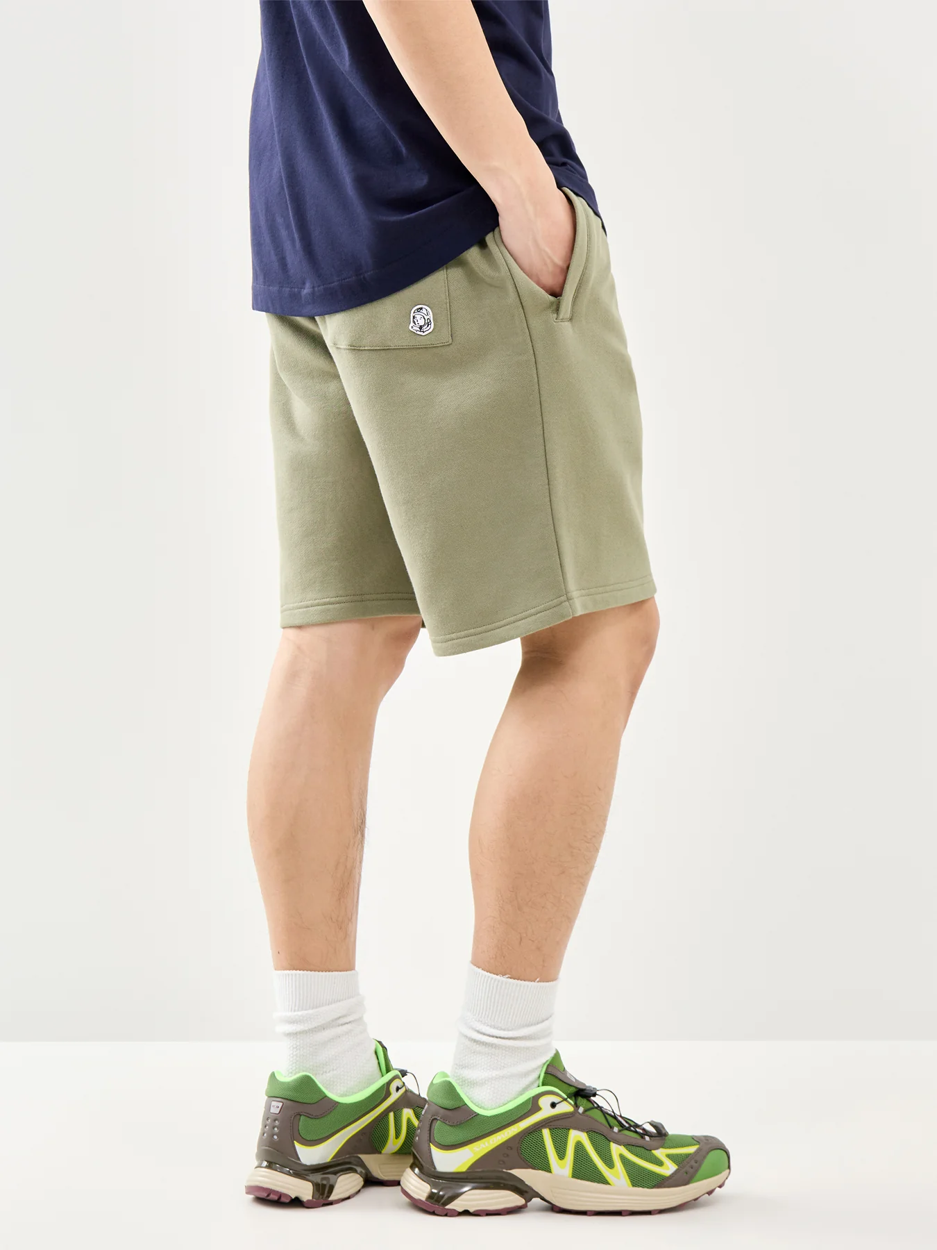 Small Arch Logo Shorts Olive - Image 5