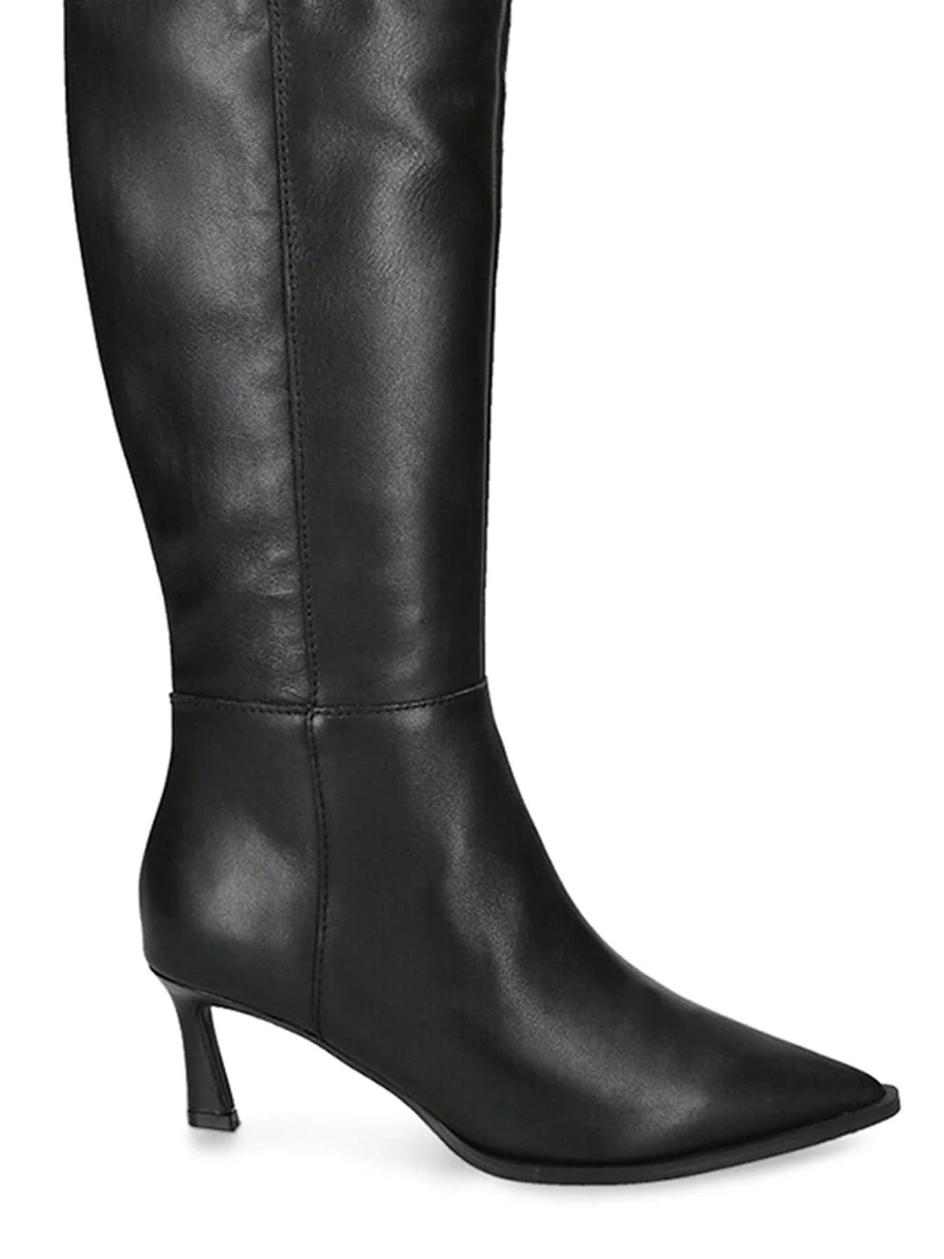 Lucid Knee High Heeled Boots Black - Image 4