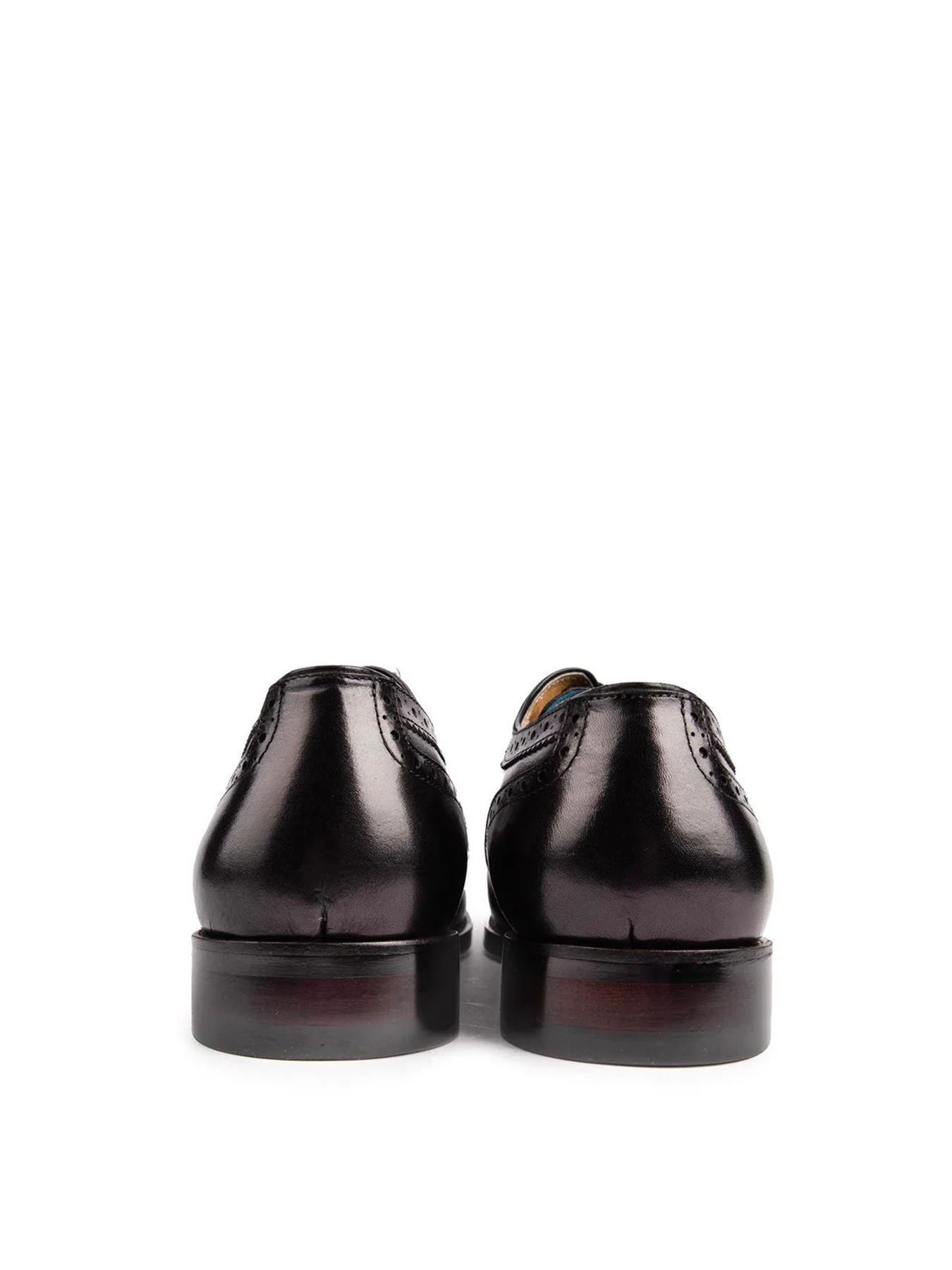 Barn Owl Brogue Shoes Black - Image 3