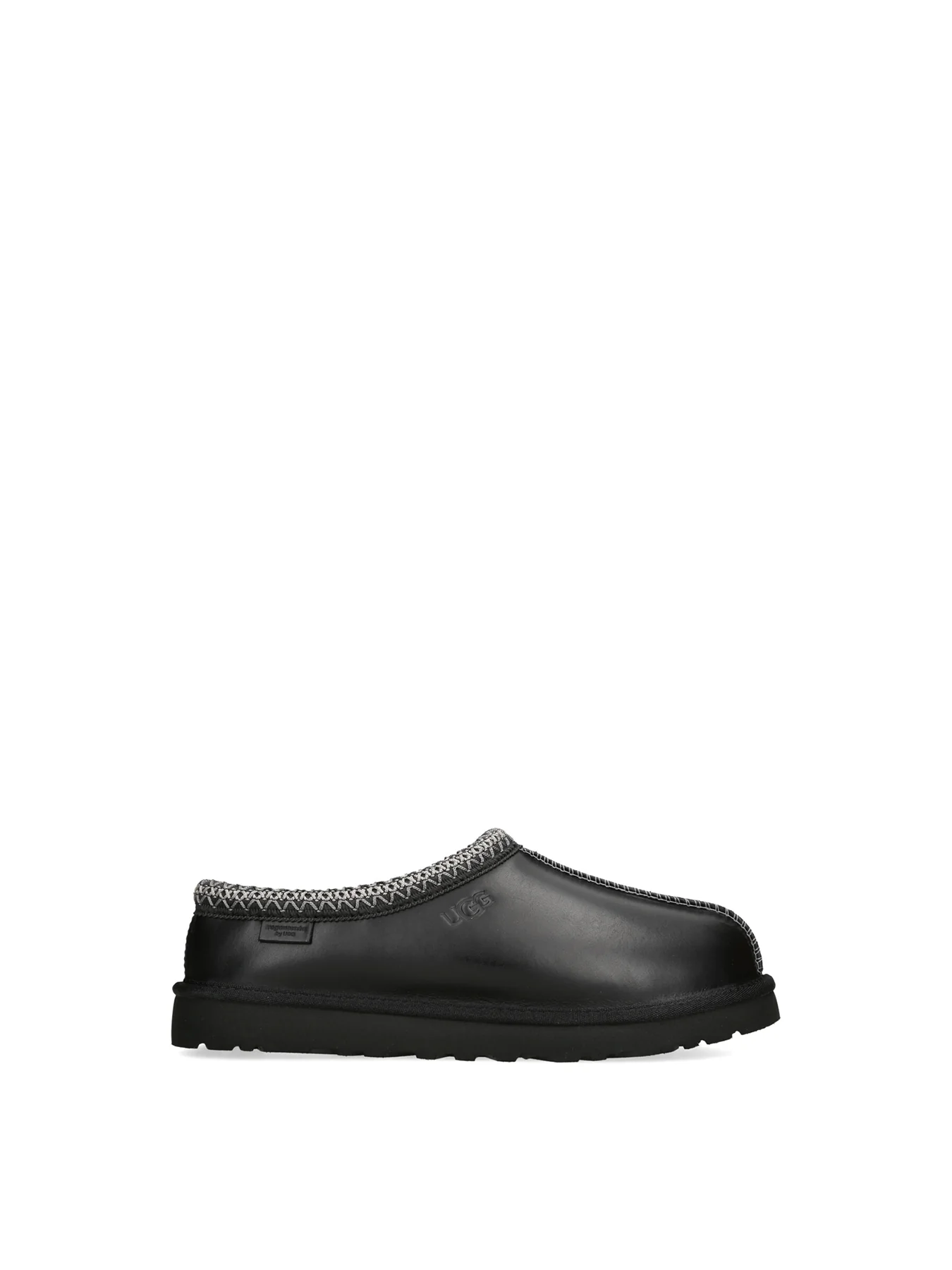 Men’s Tasman Leather Slippers Black - Image 4