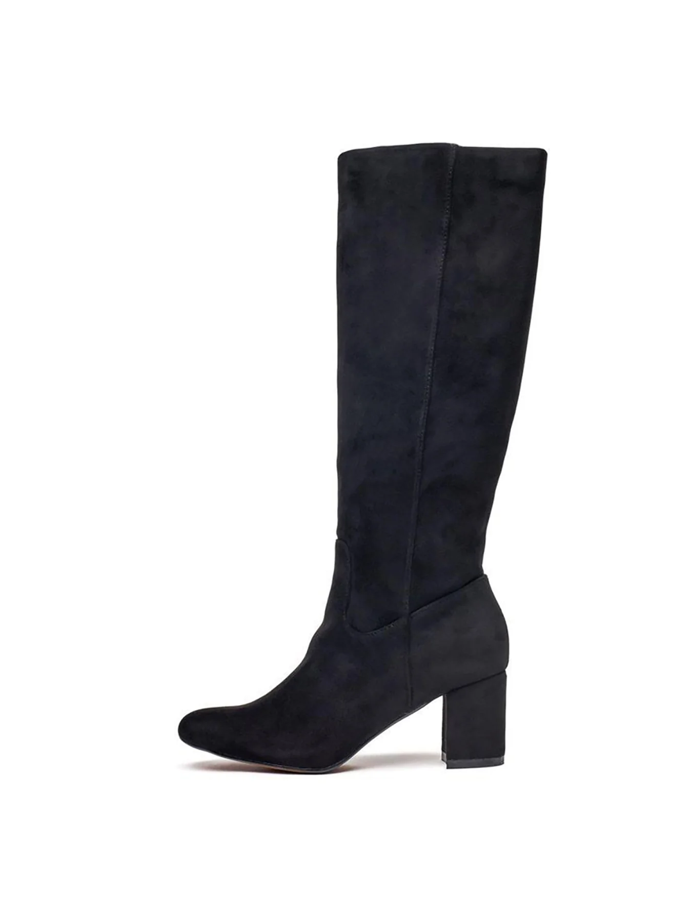 Vegan Avocado Knee High Boots Black - Image 2