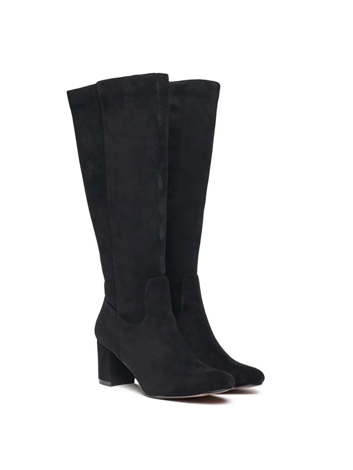 Vegan Avocado Knee High Boots Black - Image 3