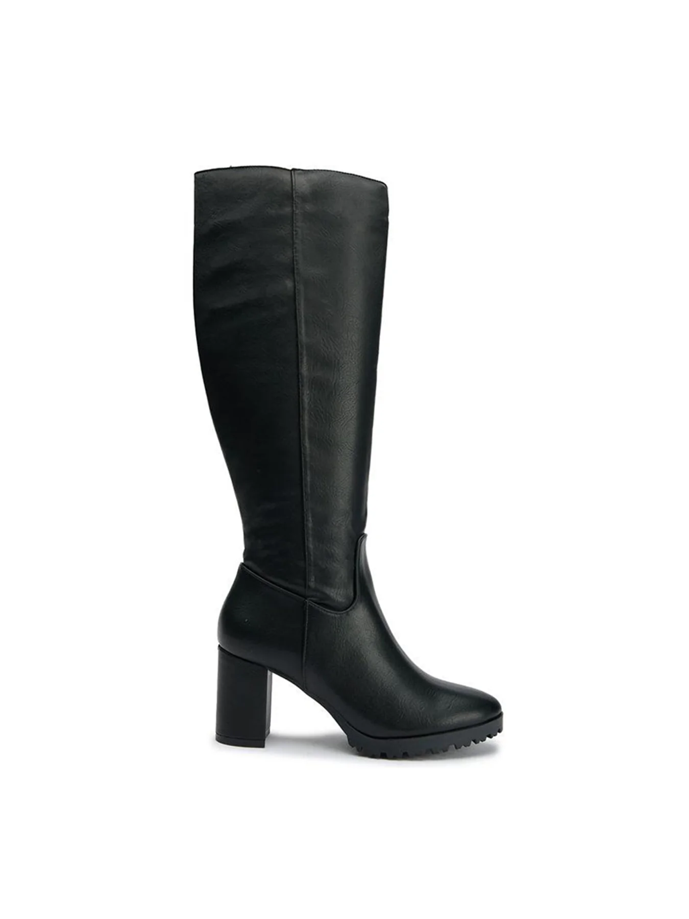 Vegan Edamame Knee High Boots Black