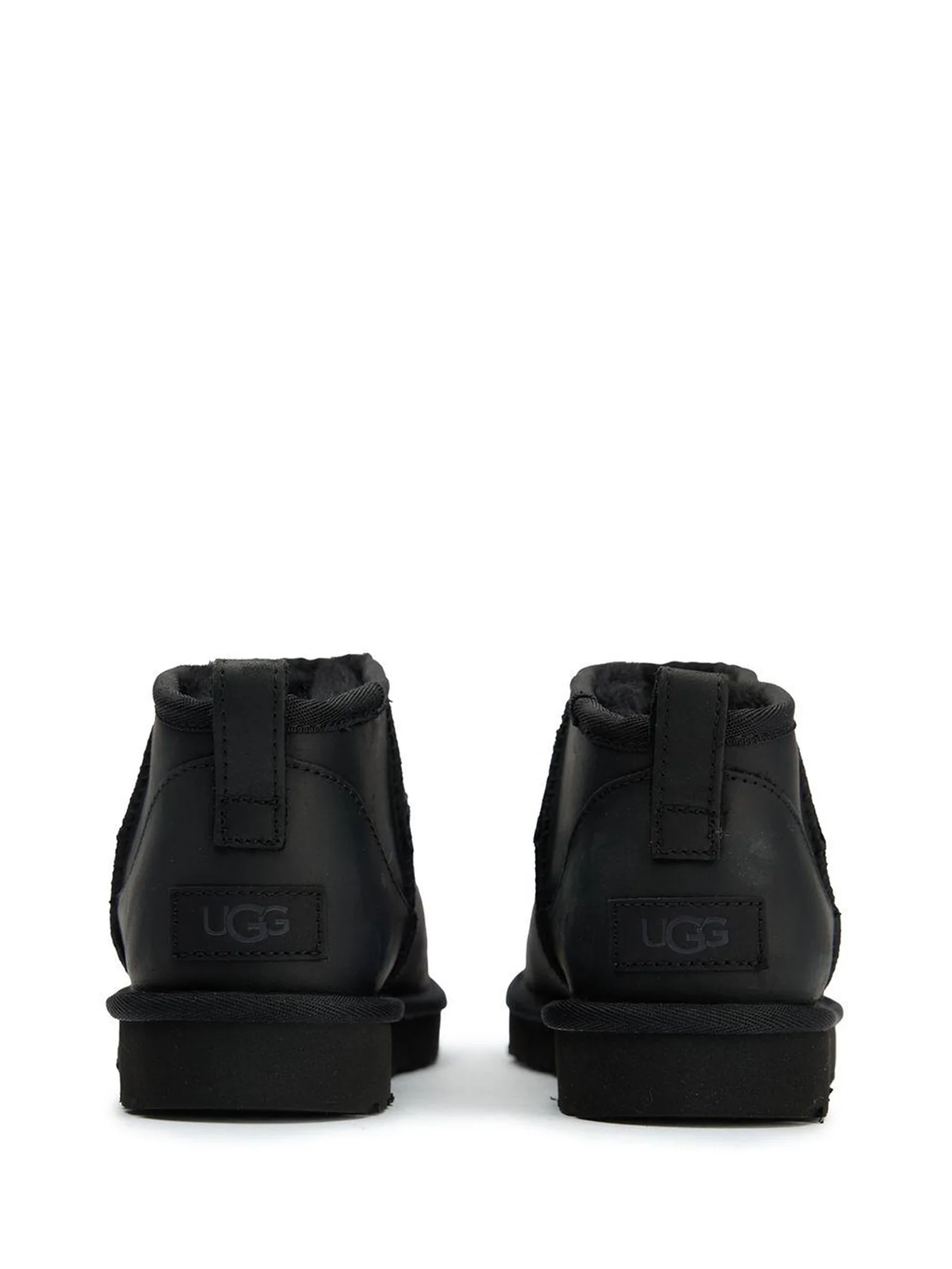 Classic Ultra Mini Leather Boots Black - Image 3