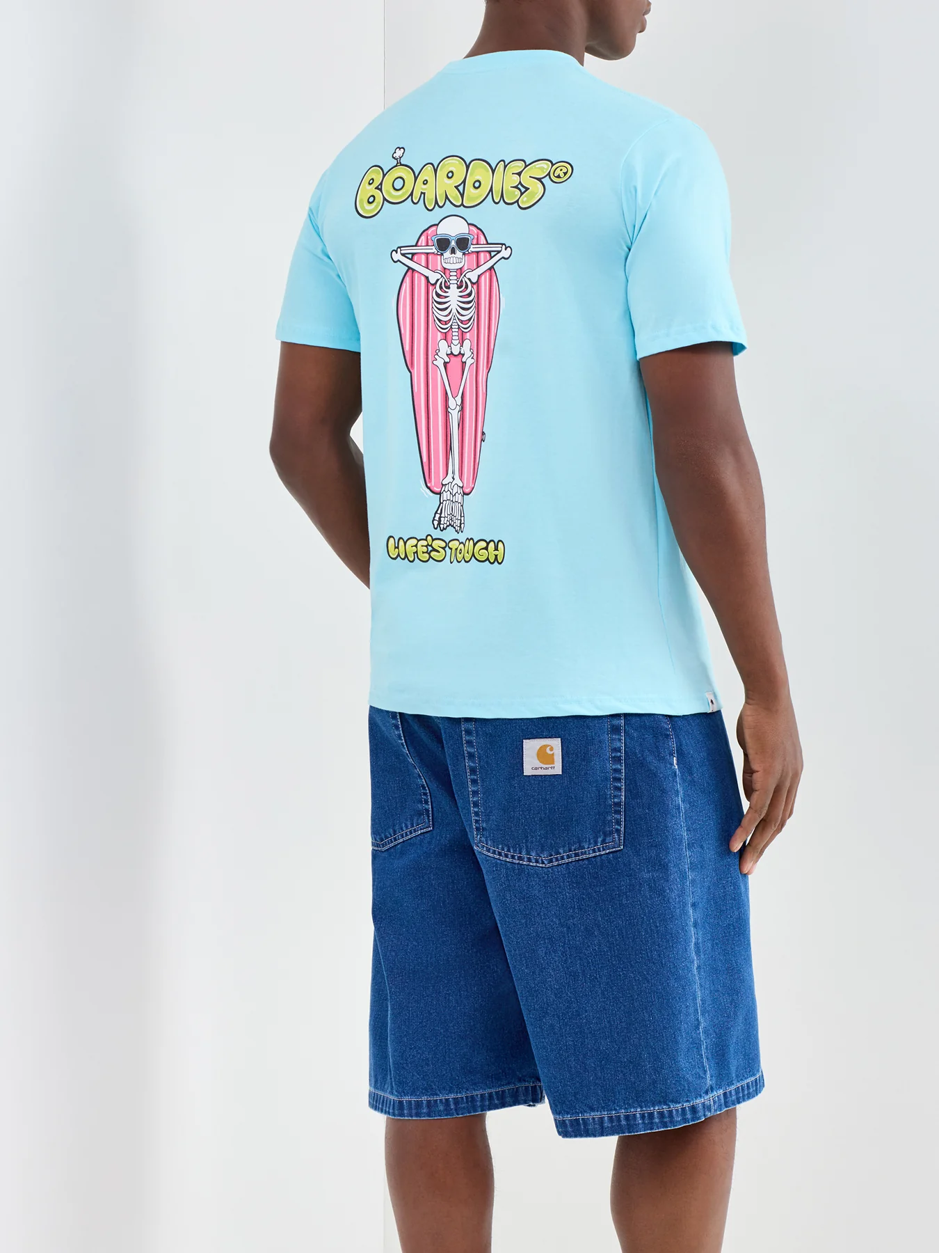 Graphic Cotton T-Shirt Blue - Image 3