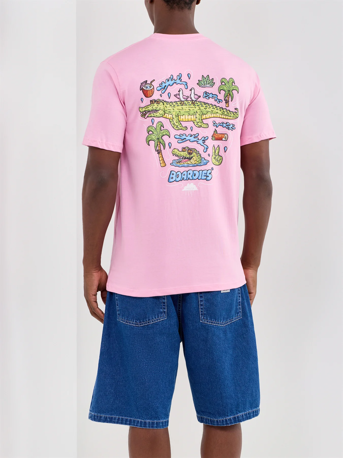 Graphic Cotton T-Shirt Pink - Image 3