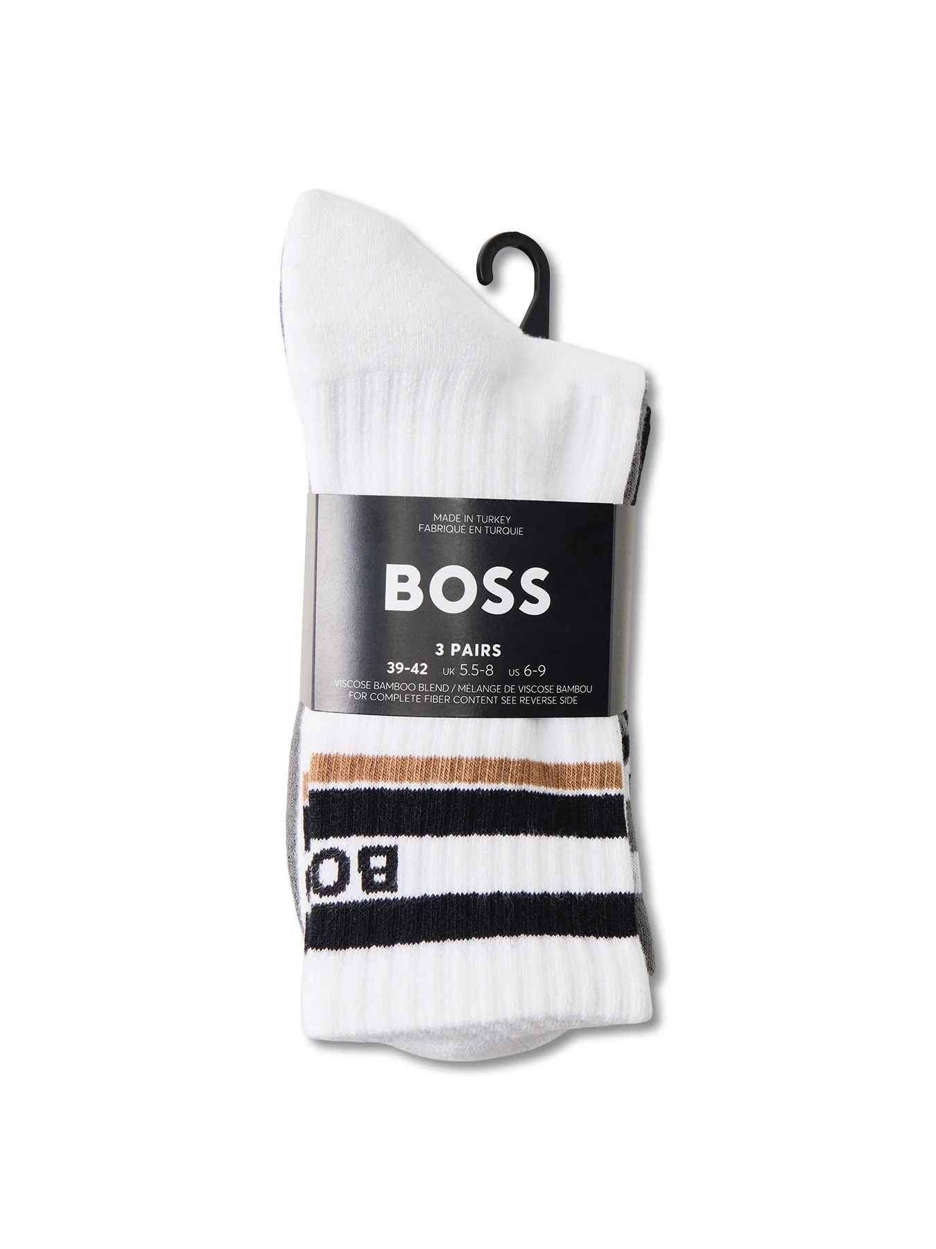 3P Rib Stripe Socks