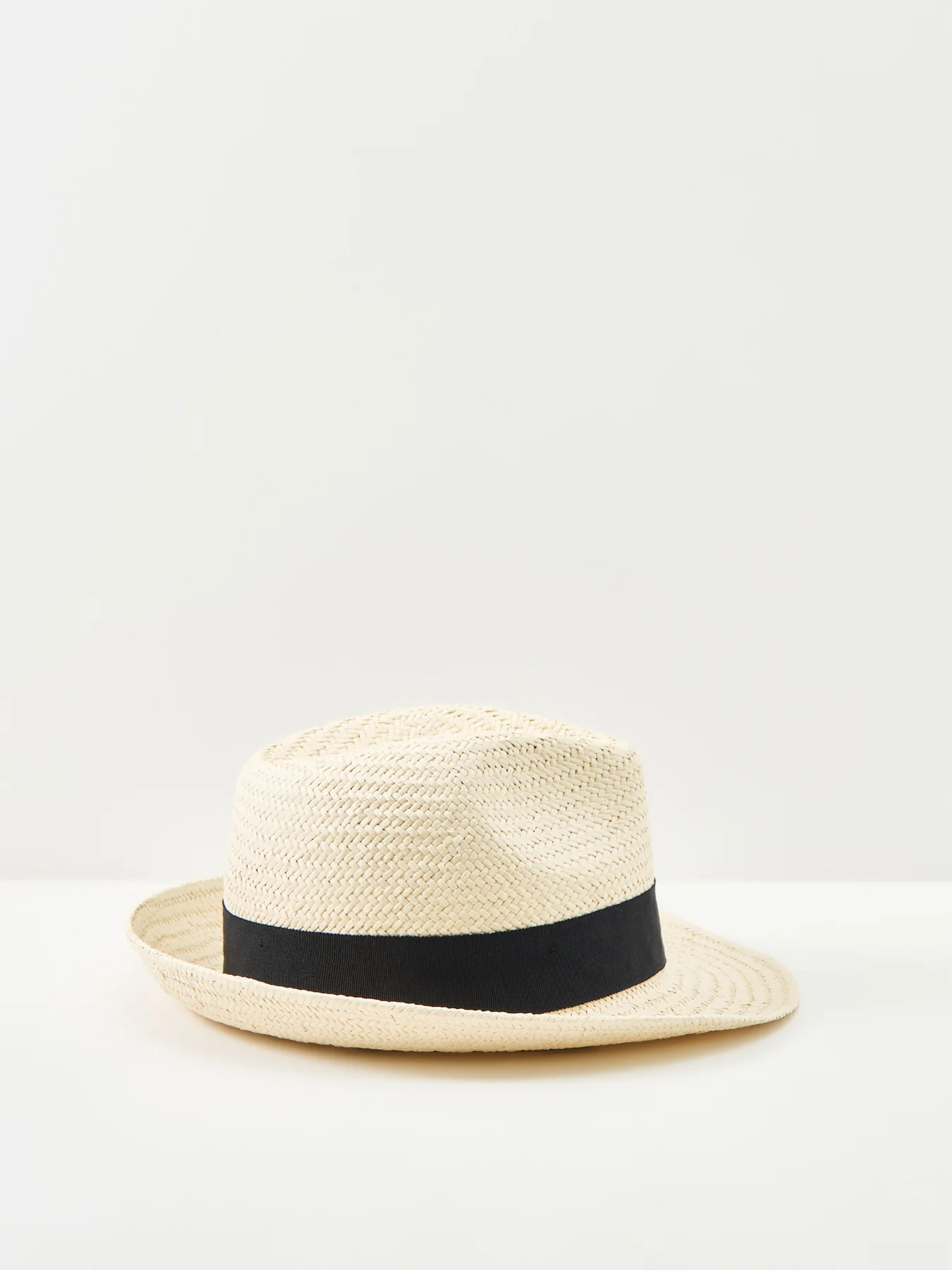 Straw Fedora Hat Cream - Image 2
