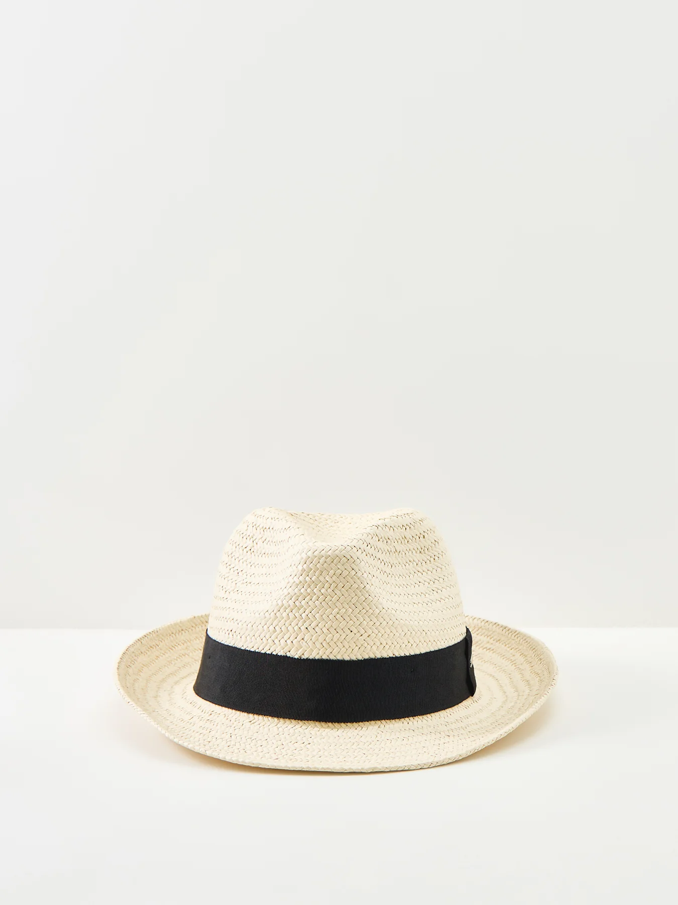 Straw Fedora Hat Cream - Image 4