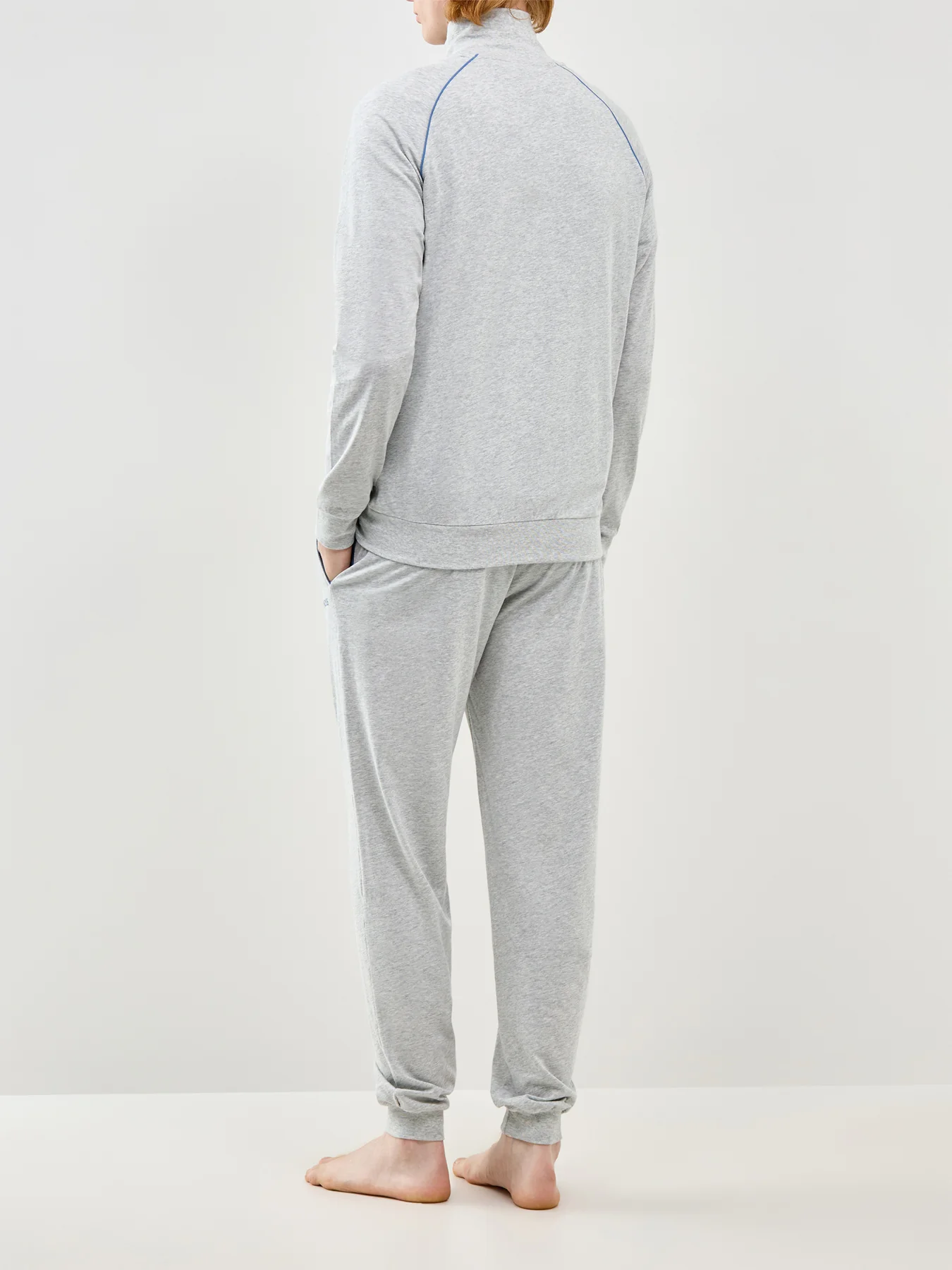 Mix&Match Zip Lounge Jacket Grey - Image 3