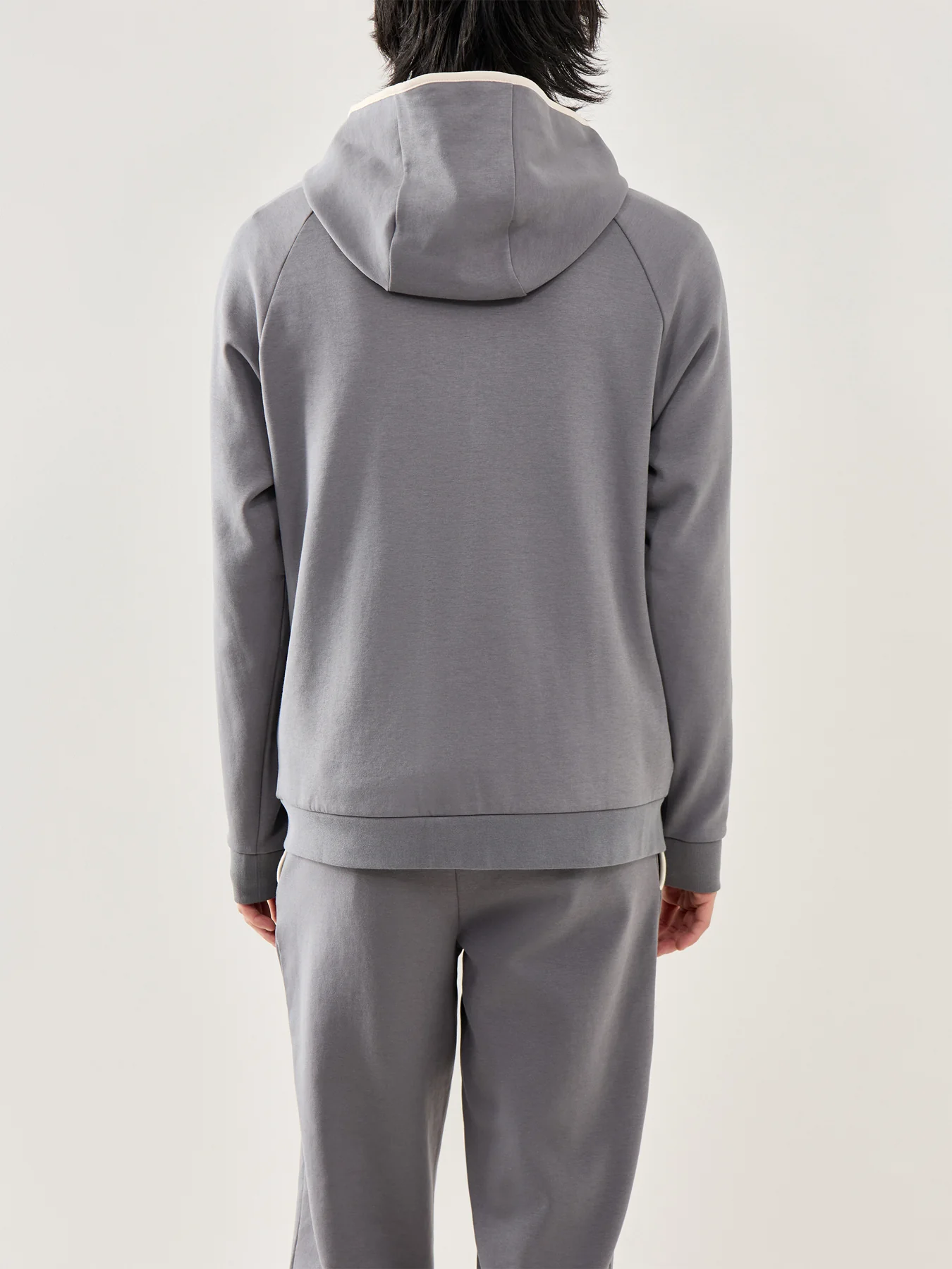 Sense Hooded Lounge Jacket Grey - Image 3