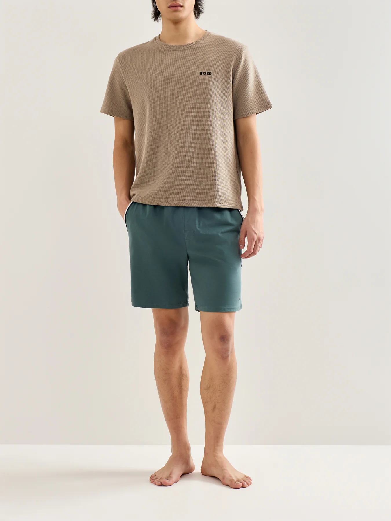 Waffle T Shirt Brown - Image 2