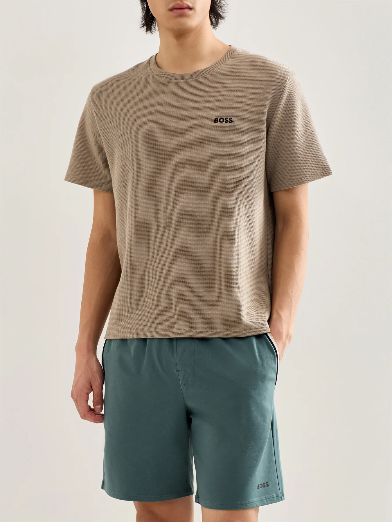 Waffle T Shirt Brown - Image 4