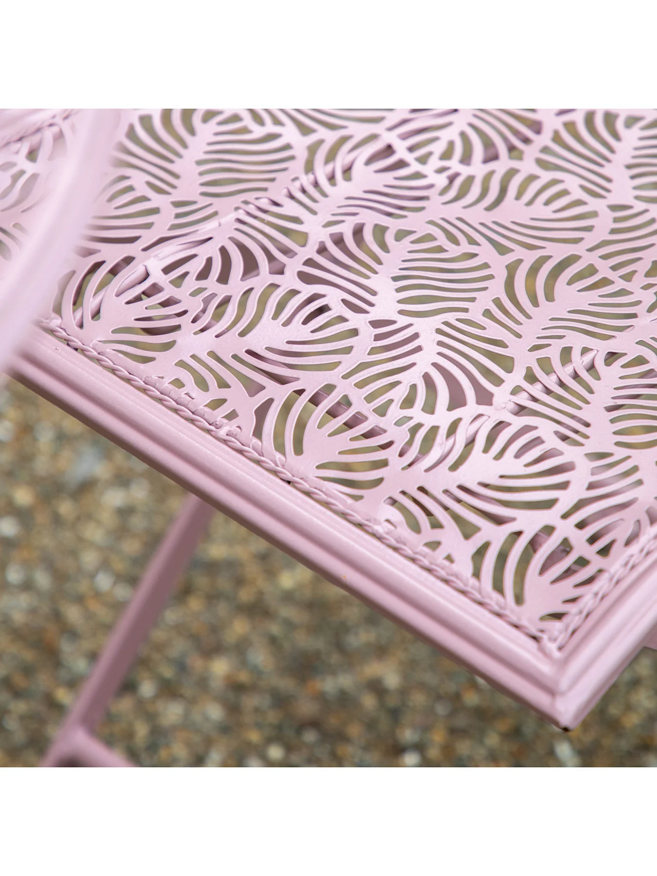 Brindisi 2 Seater Bistro Set Pink - Image 3