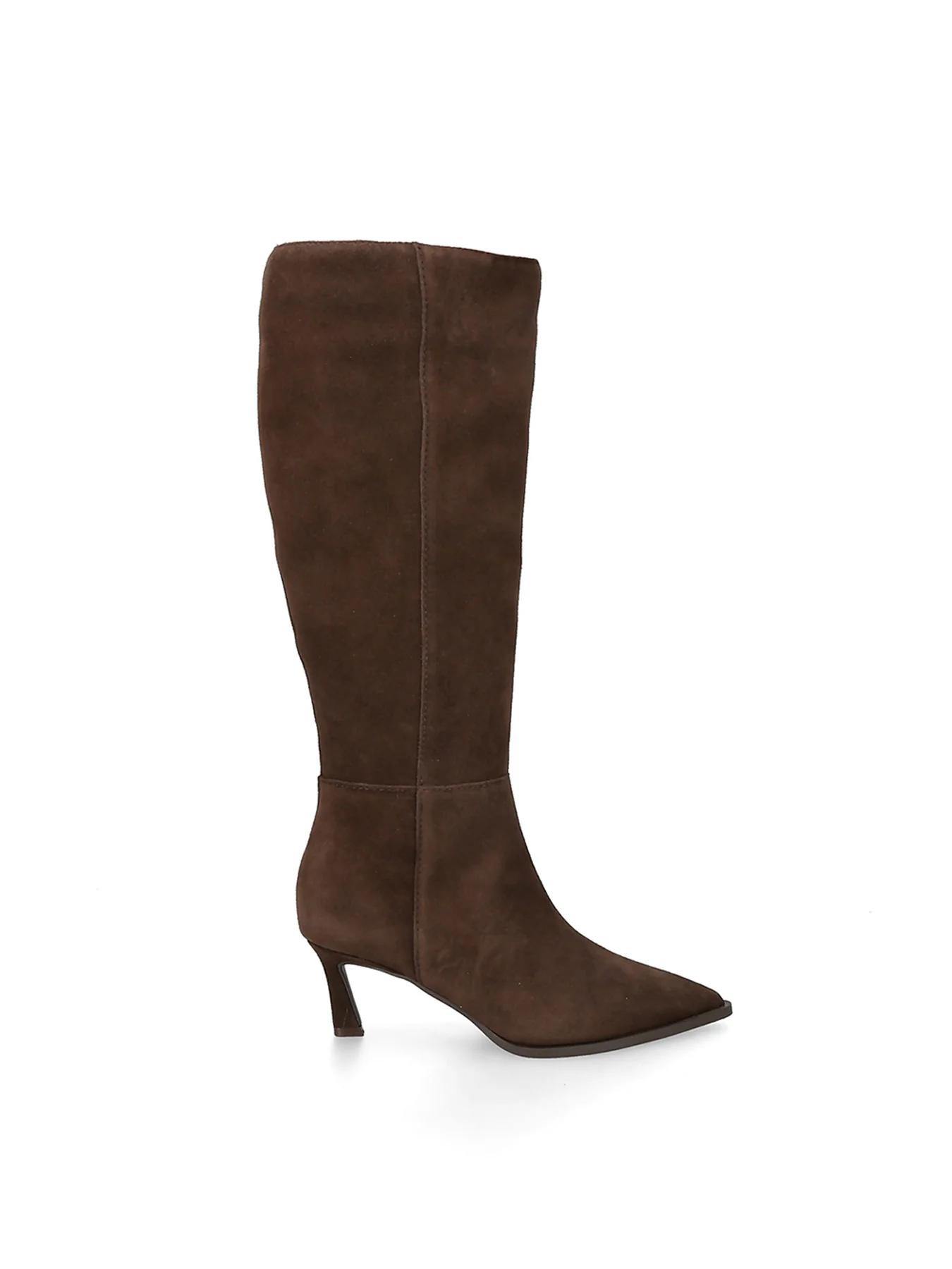 Lucid Knee High Heeled Boots Dark Brown - Image 2