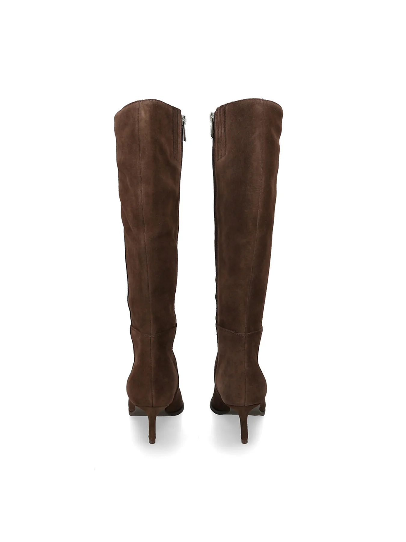 Lucid Knee High Heeled Boots Dark Brown - Image 3