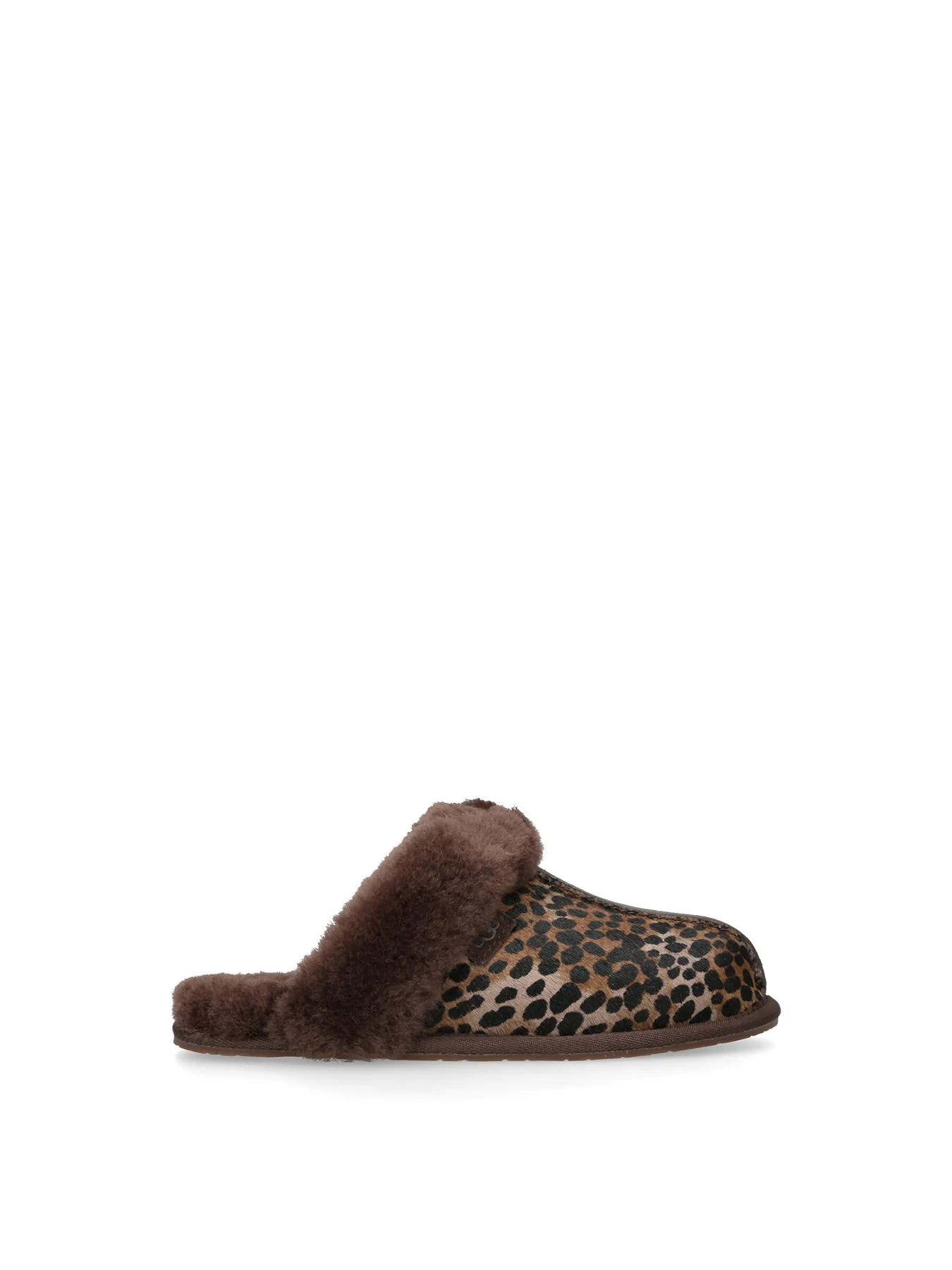 Womens Scuffette Slippers Brown - Image 4