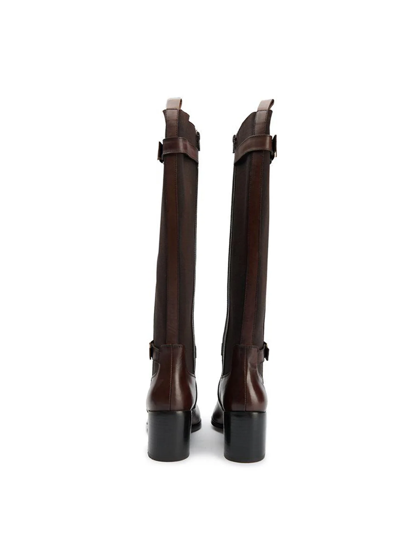 Gotta Elasticated Knee High Boots Brown - Image 4