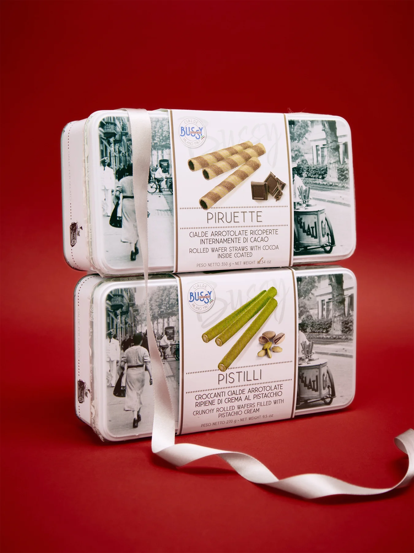 Bussy’s Pistilli Pistachio Cream Rolled Wafers - Image 2