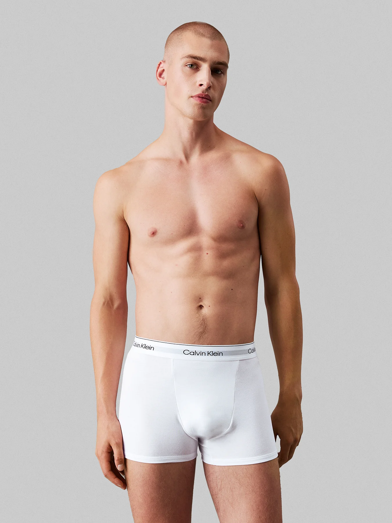 3 Pack Icon Cotton Stretch Trunks White - Image 2
