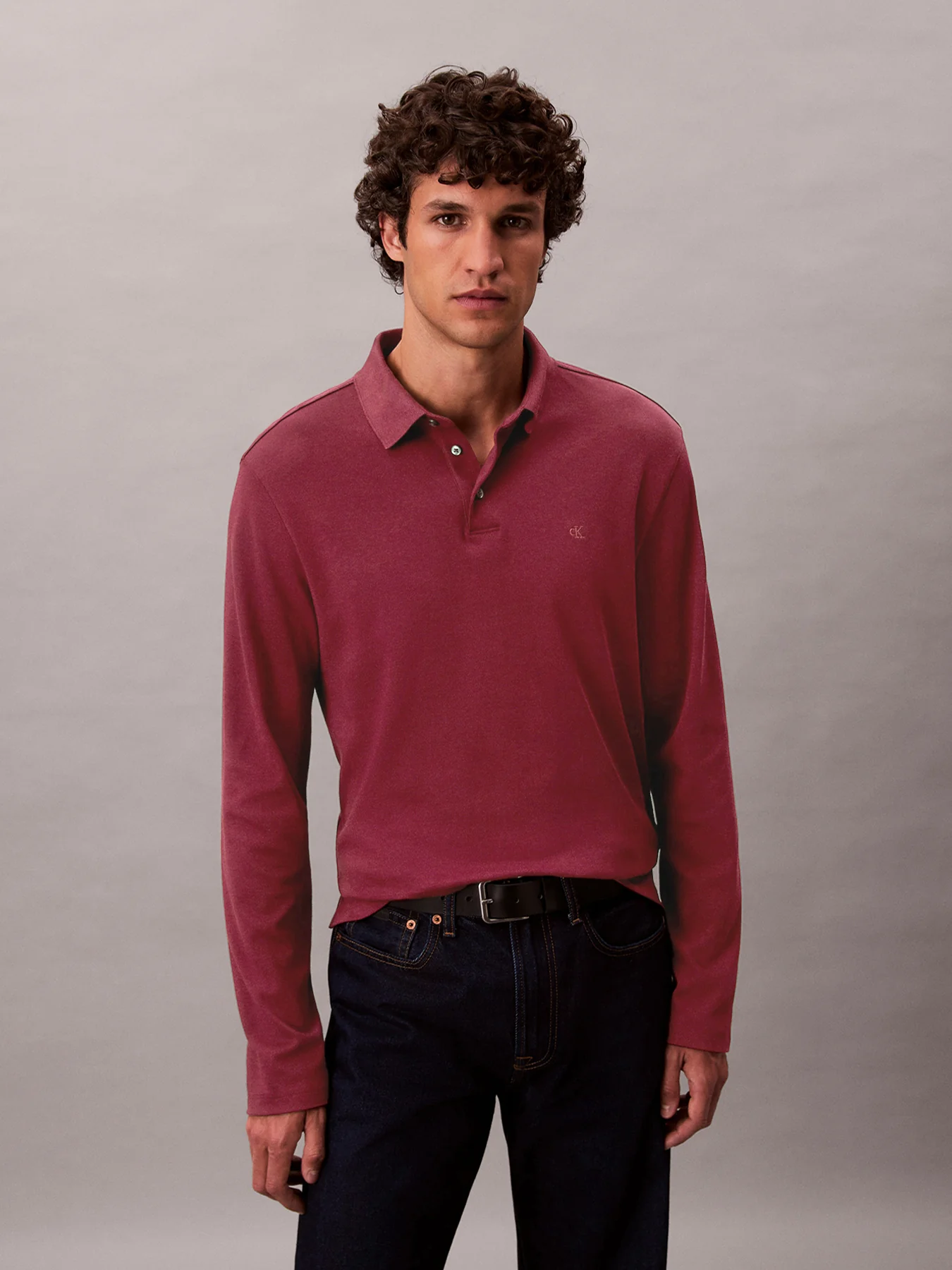 Long Sleeve Polo Shirt - Image 8