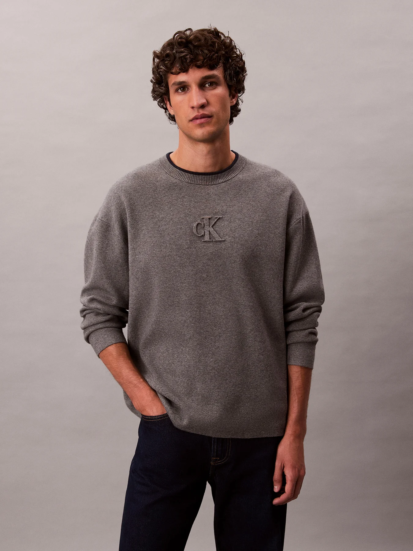 Embossed Monogram Relaxed Sweater - Image 7