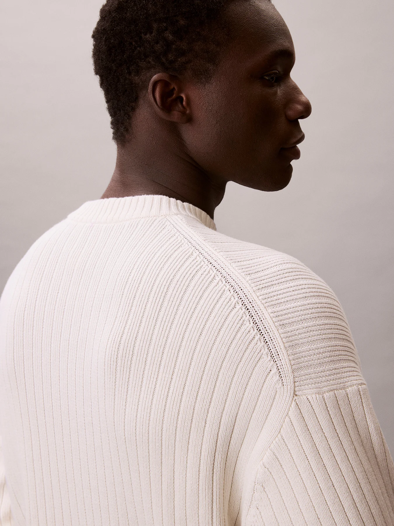 Ribbed Cotton Monogram Jumper - Image 3