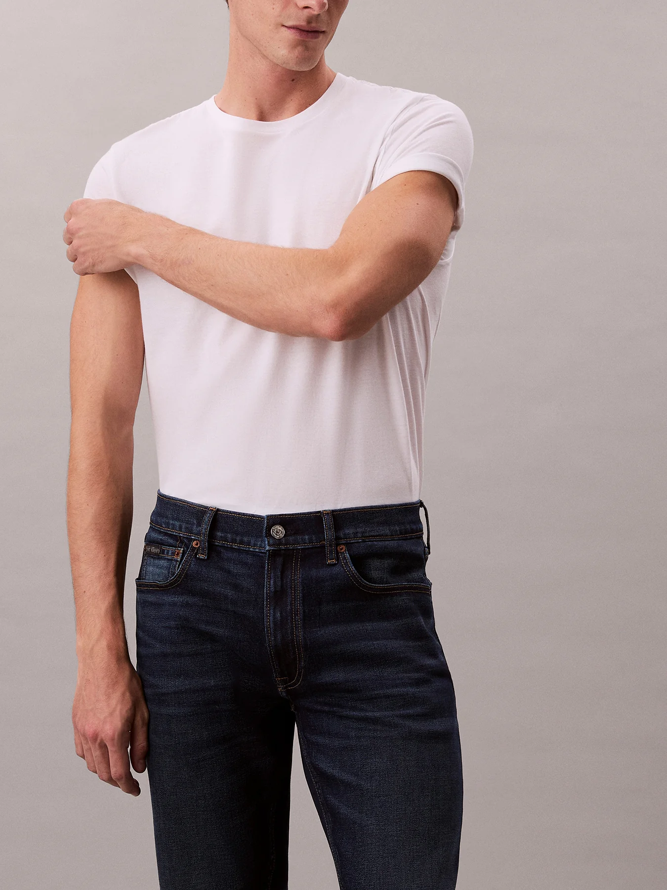Slim Straight Jeans Blue - Image 2