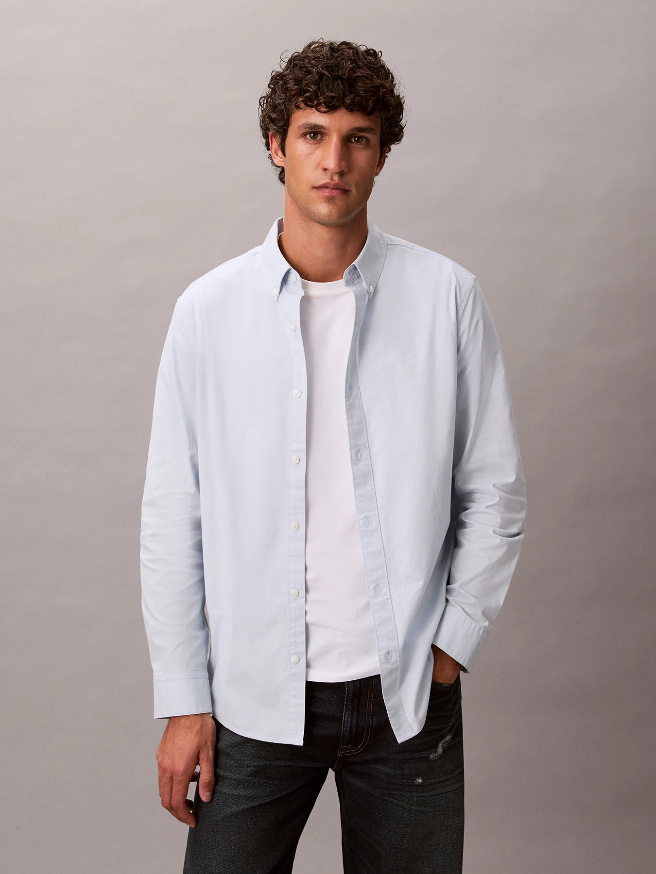 Classic Oxford Button-Down Shirt Blue - Image 2