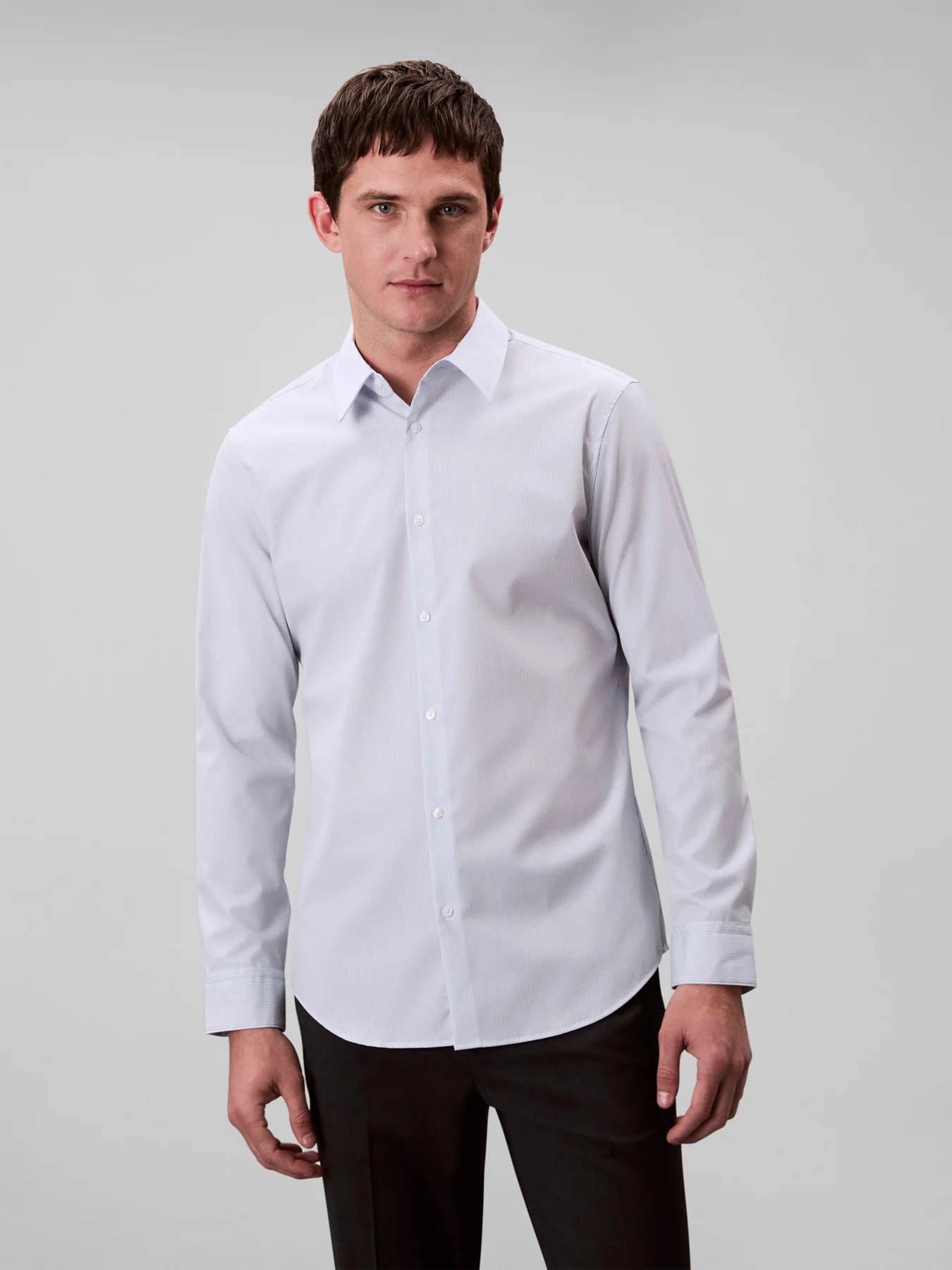 Stretch Cotton Stripe Shirt - Image 2