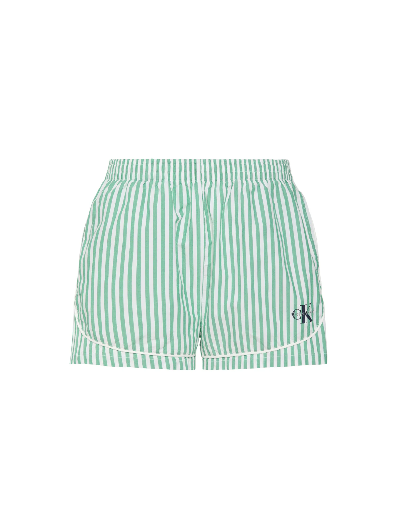 Cotton Poplin Pyjama Shorts Stripe