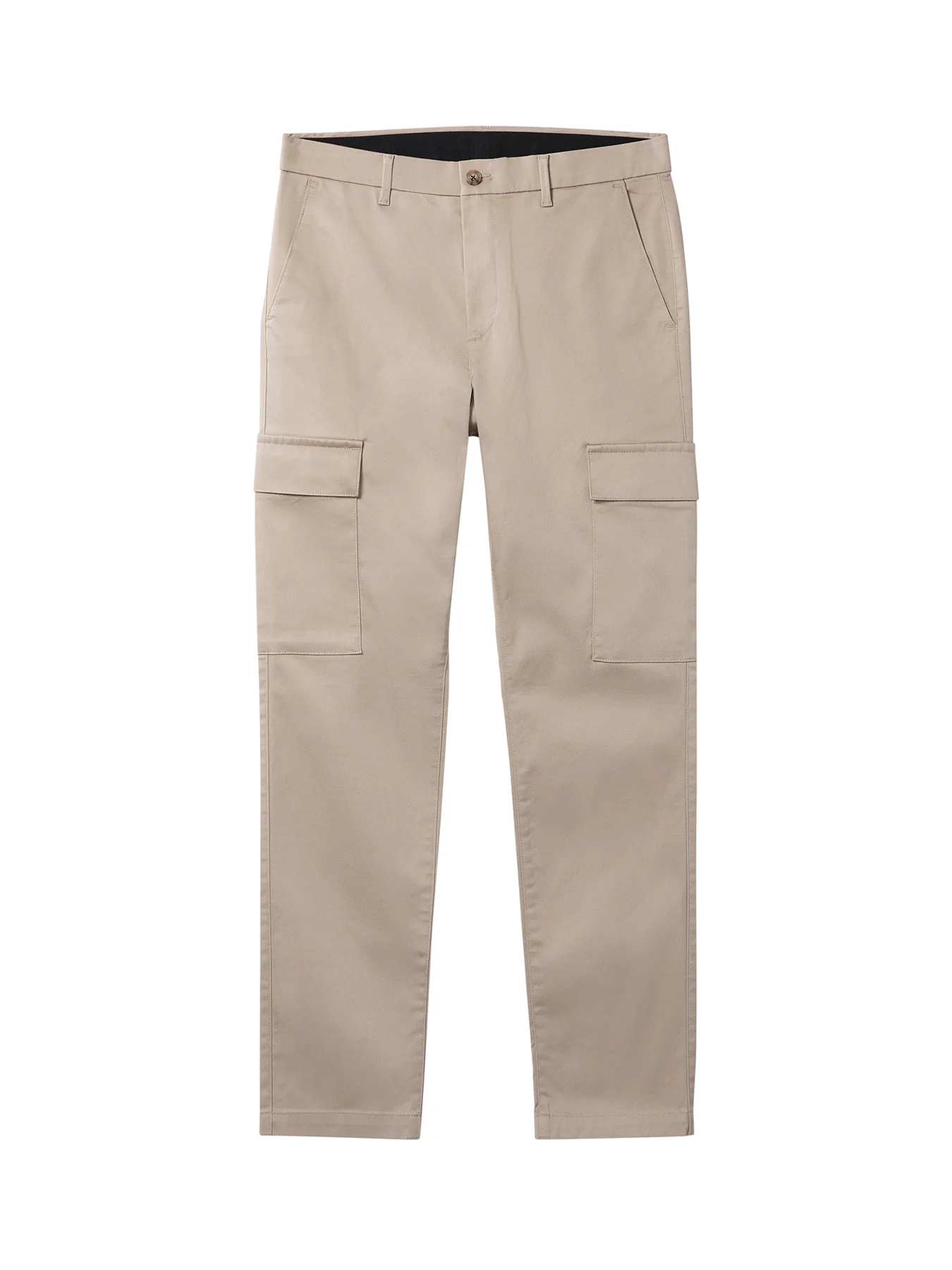 Slim Stretch Cotton Cargo Trousers