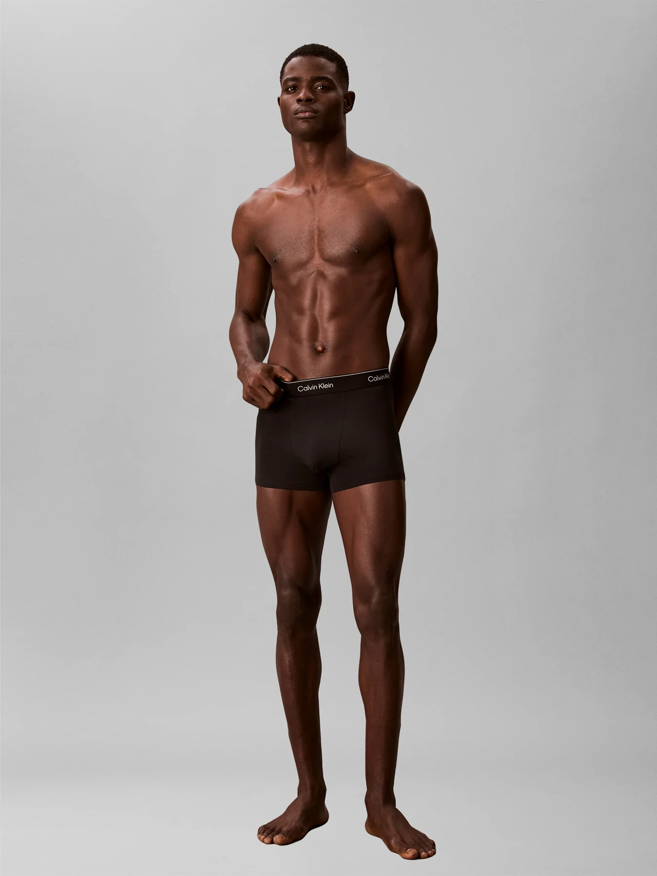 Icon Cotton Relaxed Fit Trunks 3 Pack Black - Image 2