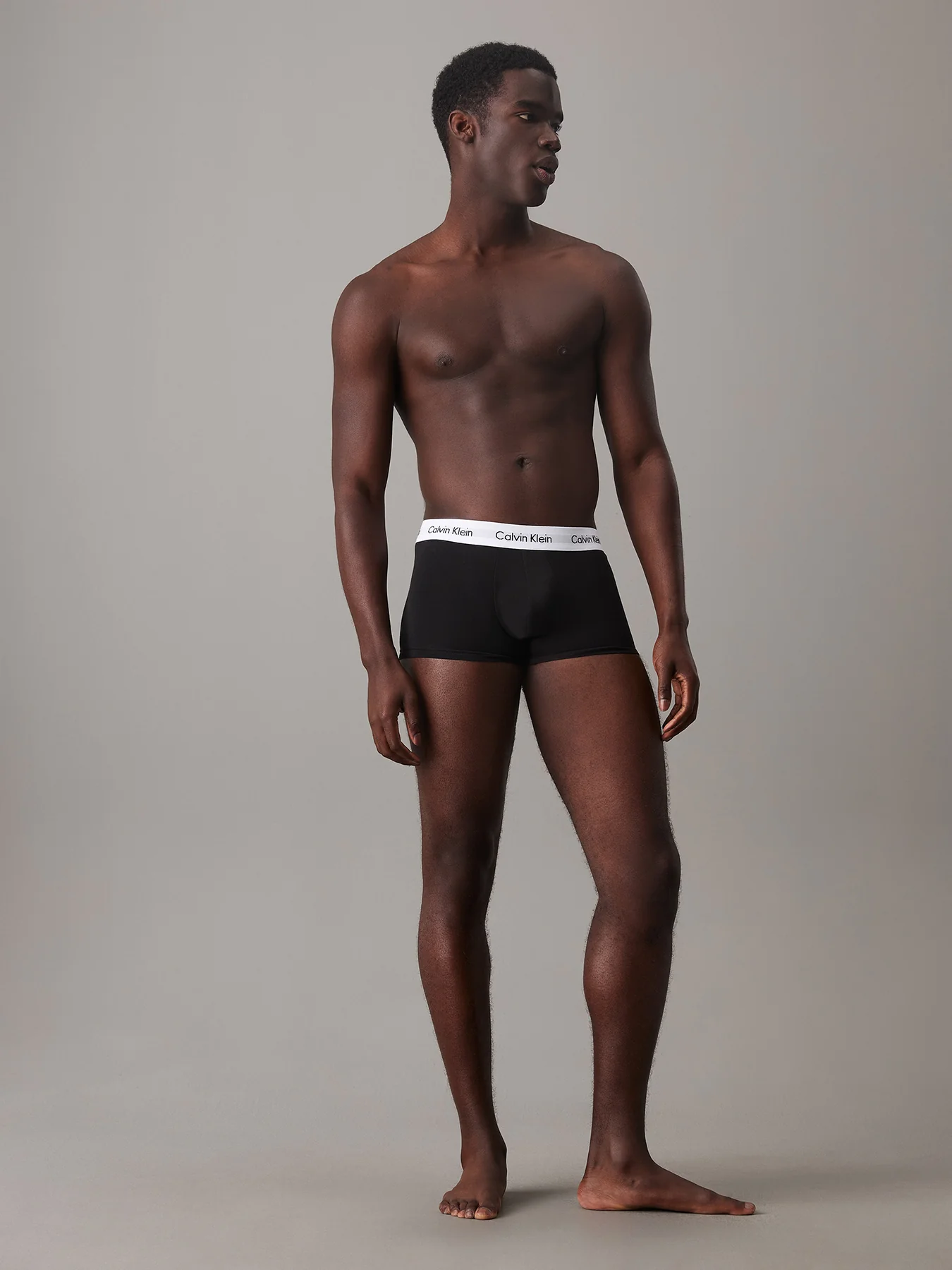 Low Rise 3 Pack Cotton Stretch Trunks Multi - Image 2