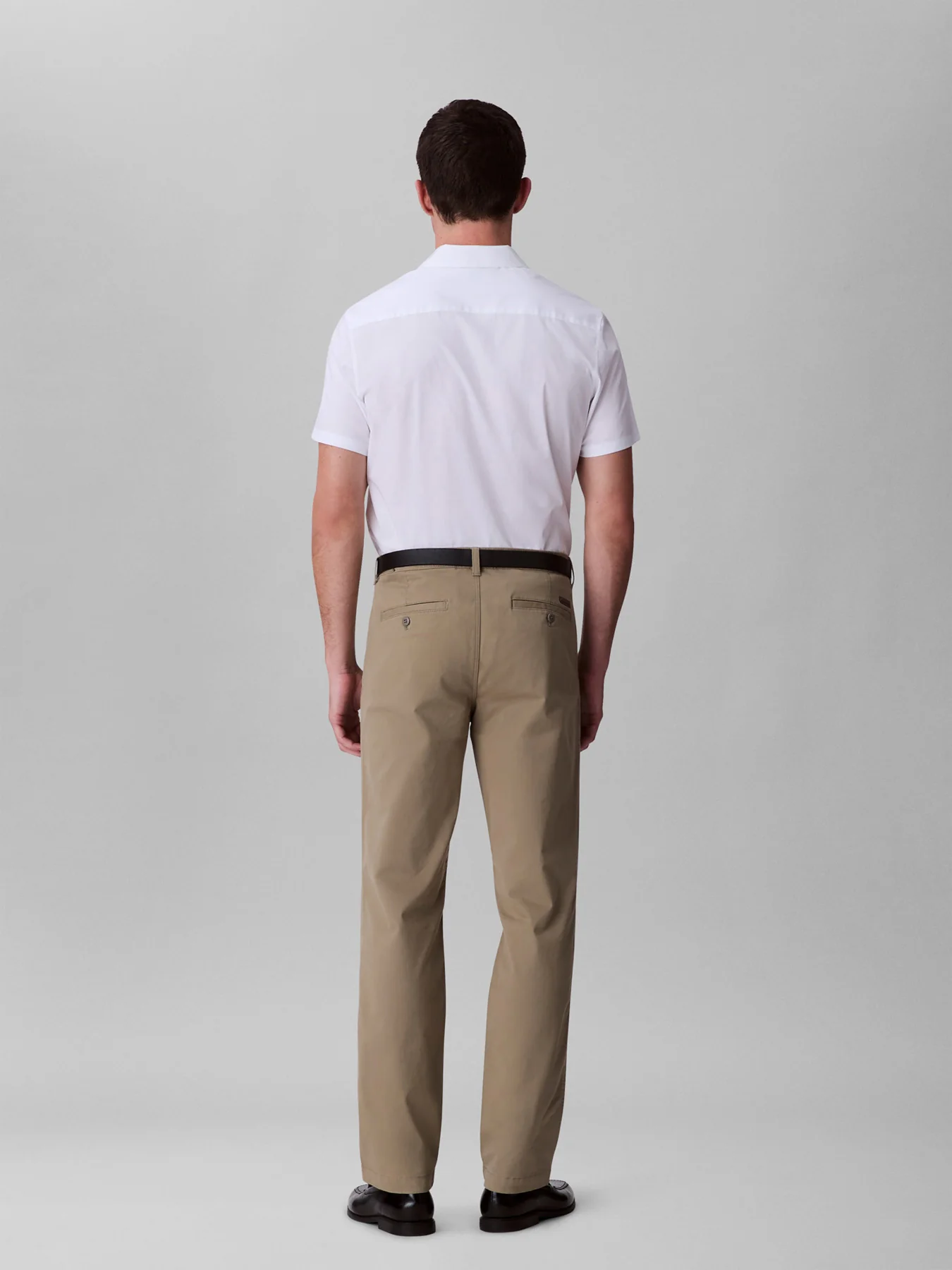 Slim Stretch Cotton Chino Trousers - Image 3