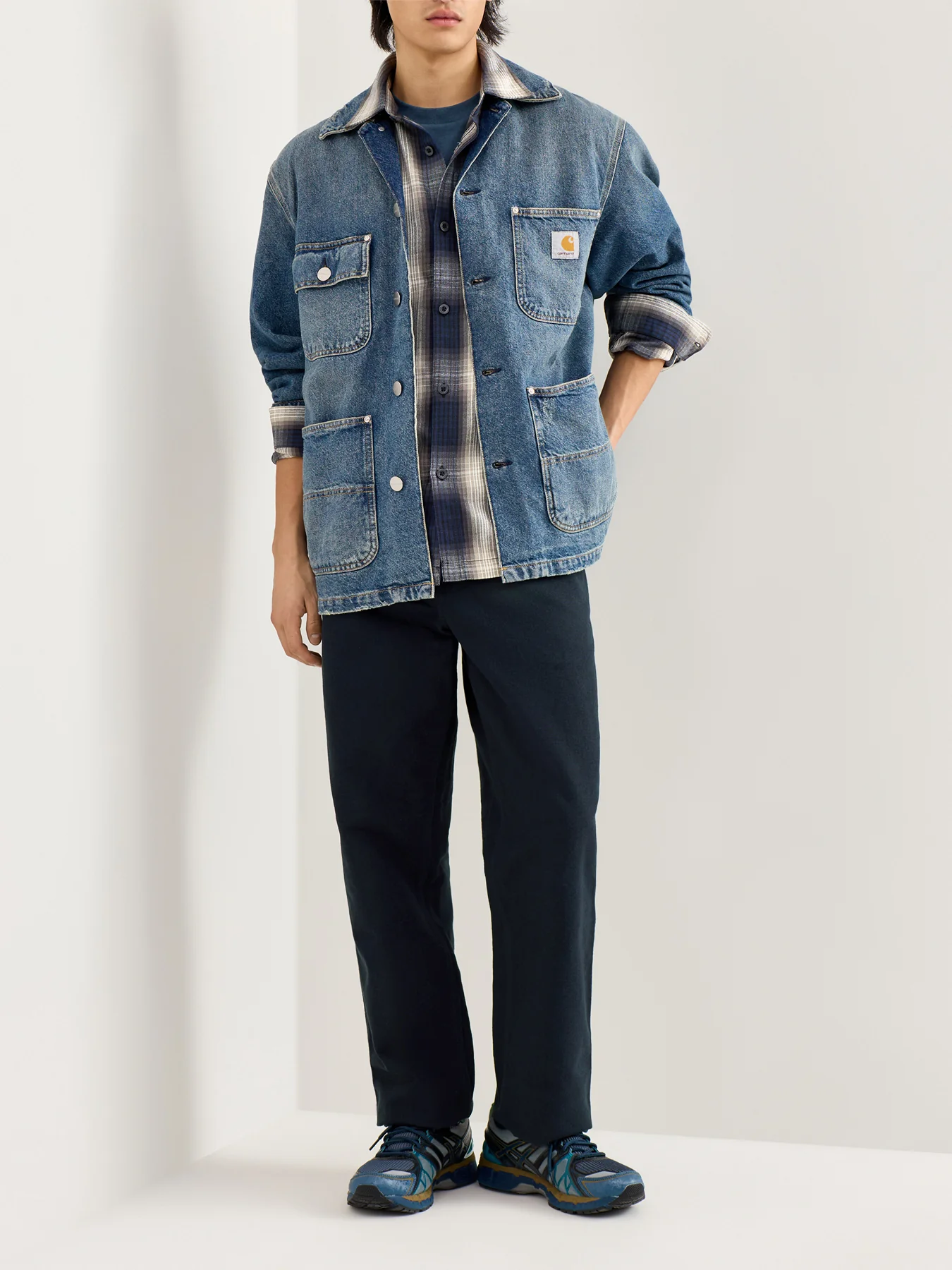 Aden Chore Coat Blue - Image 2