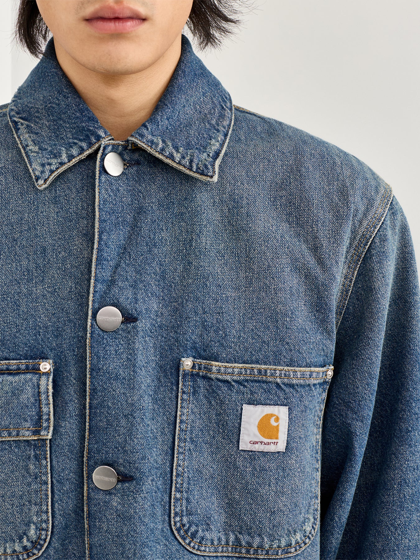 Aden Chore Coat Blue - Image 3