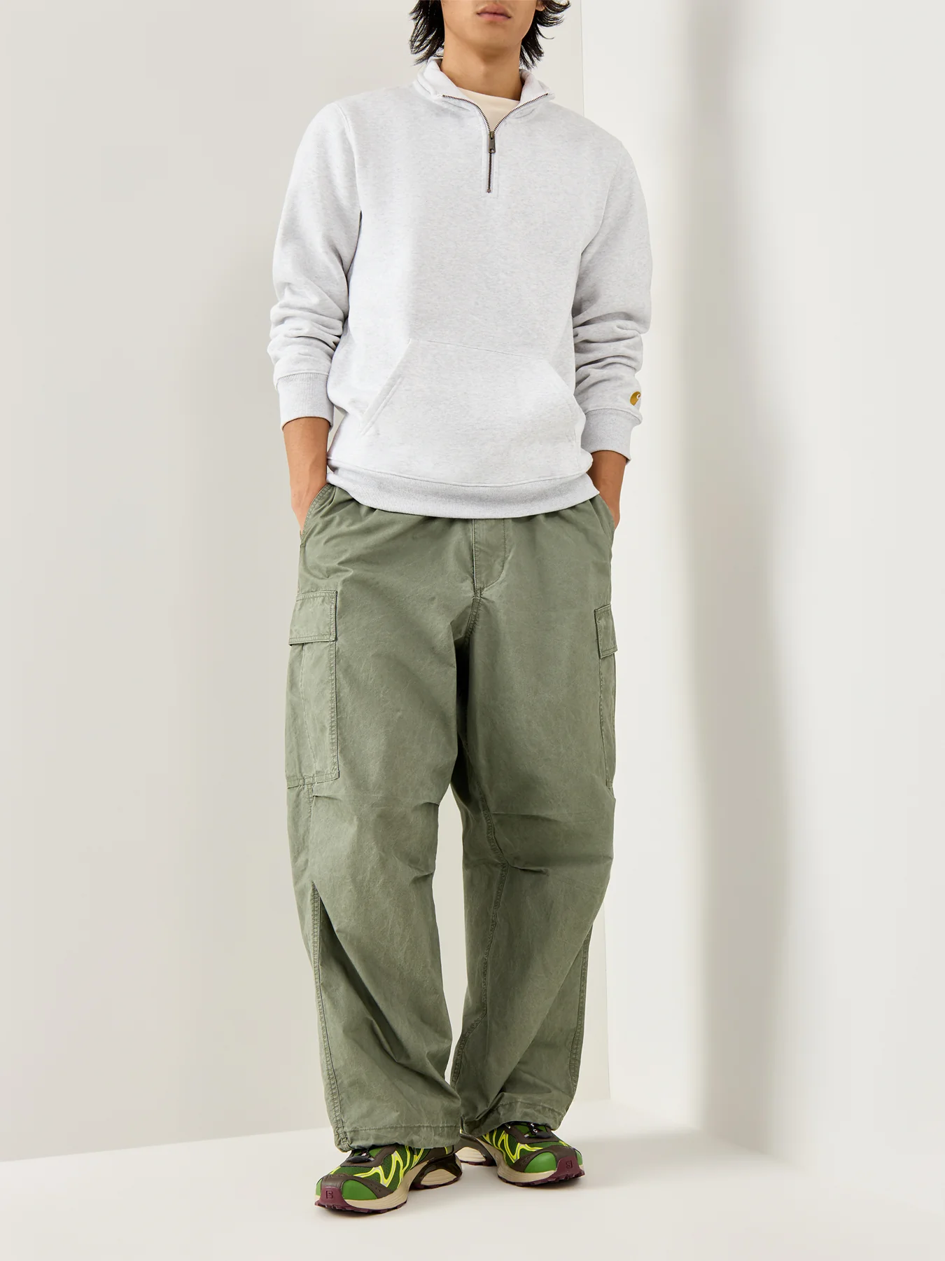 Chase Zip Sweatshirt Grey - Image 2