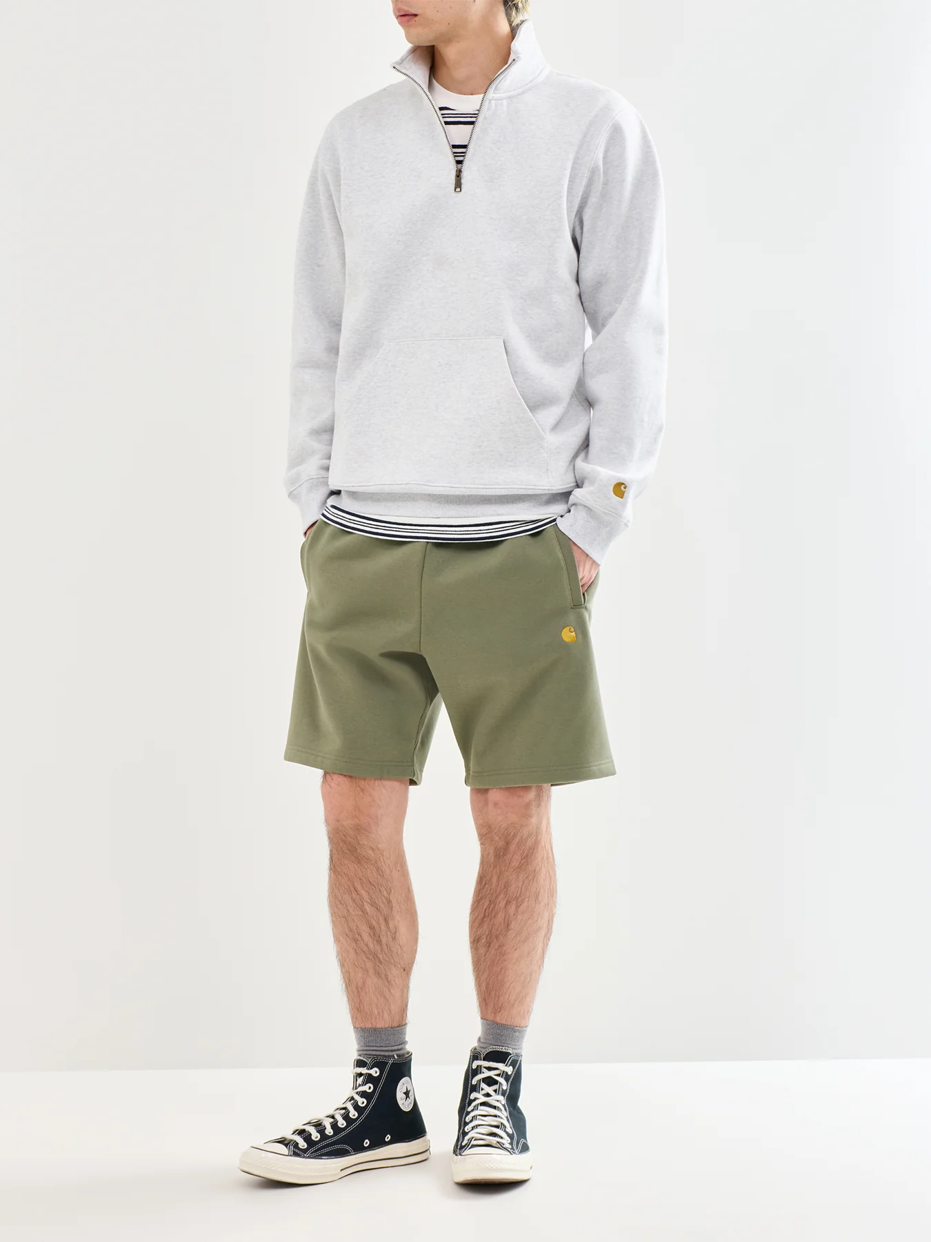Chase Sweat Shorts Green - Image 2