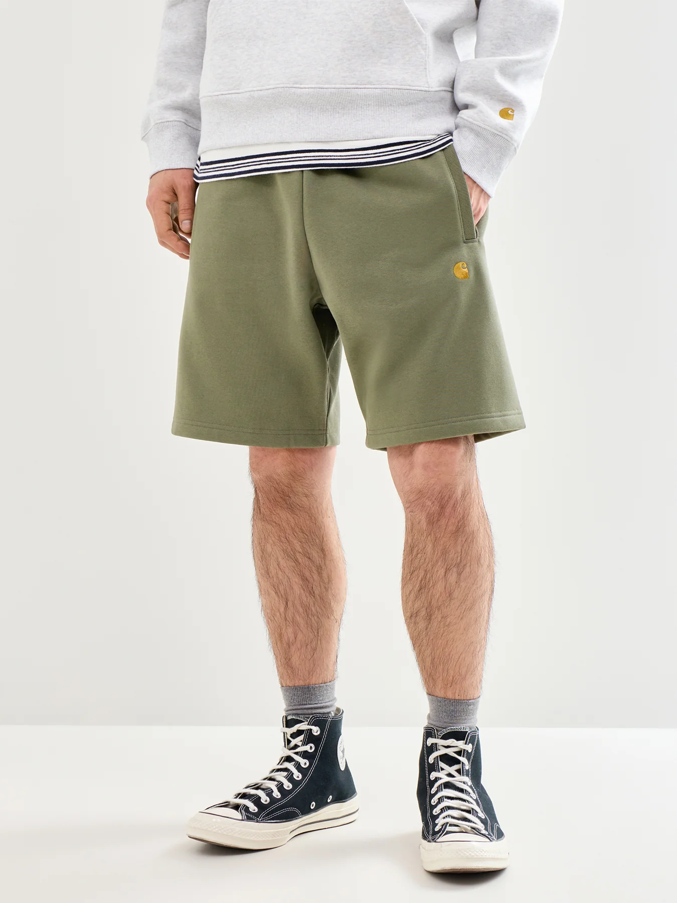 Chase Sweat Shorts Green - Image 4